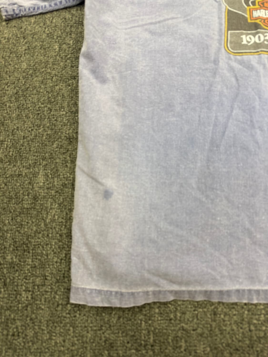 L)할리데이비슨 빈티지 90주년 프린팅 포캣 반팔 셔츠 상품이미지8