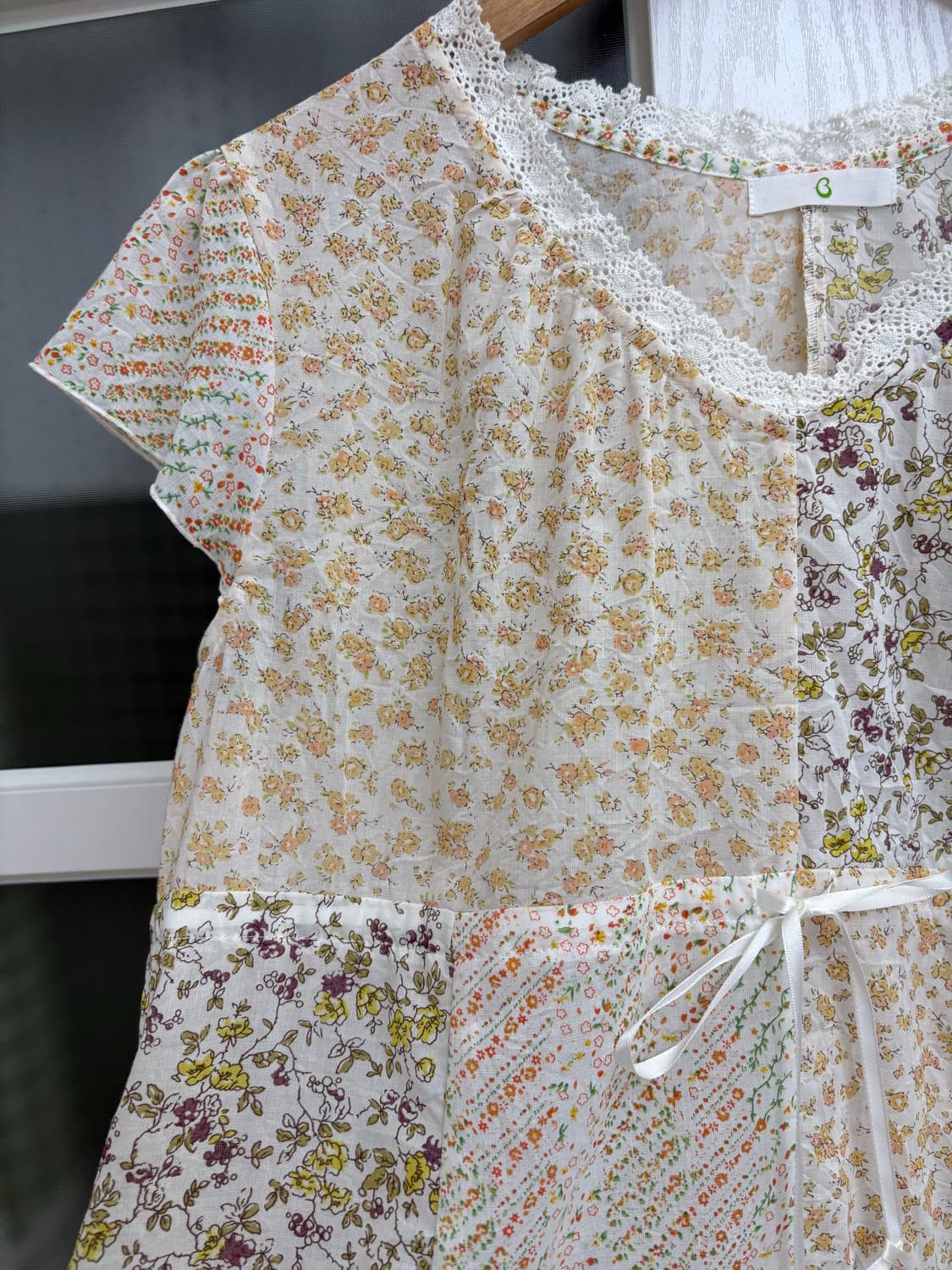 잔꽃 패치워크 블라우스 상품이미지8