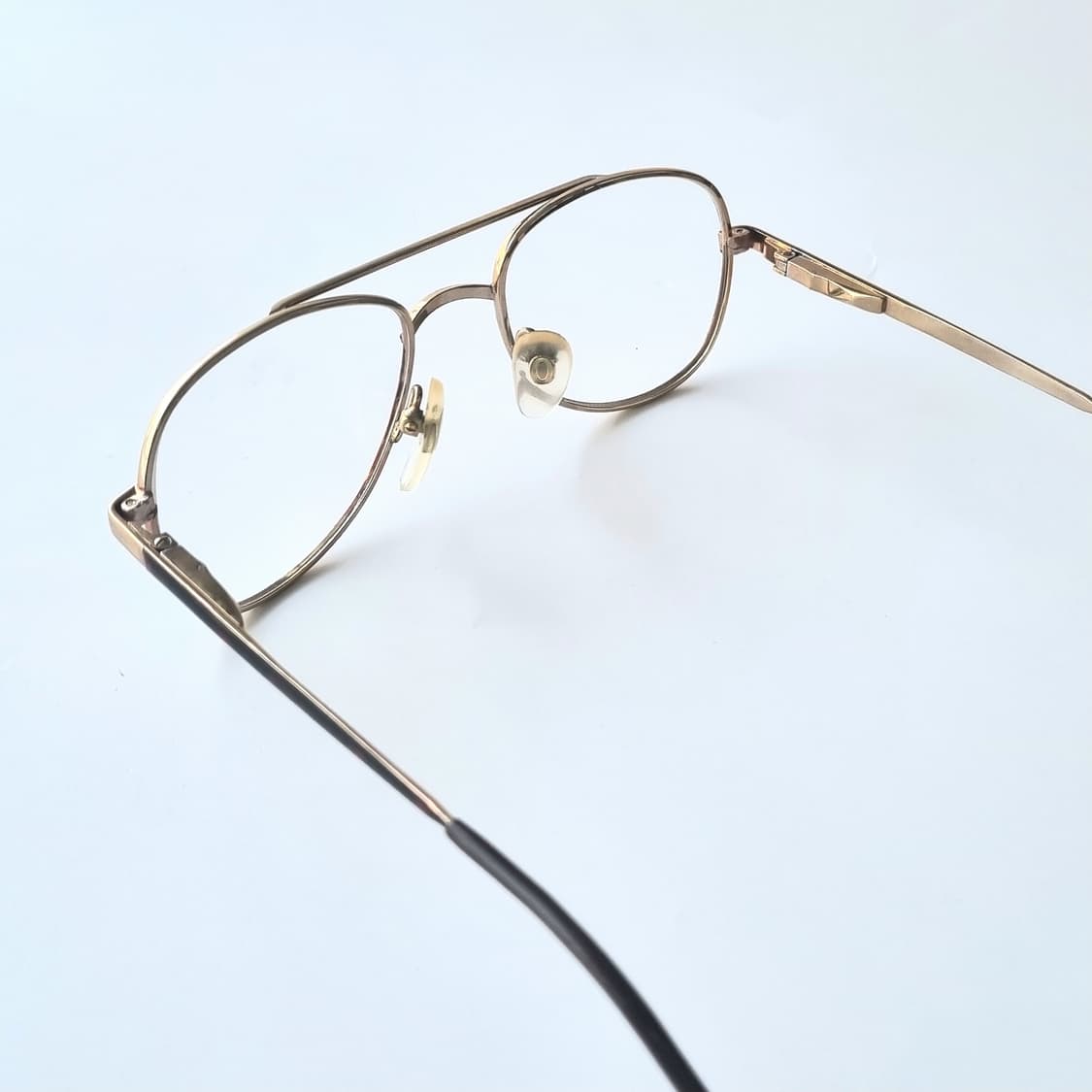 데드스탁 미니멀 긱시크 완성, 슬림 메탈 더블 브릿지 안경테 742 상품이미지4