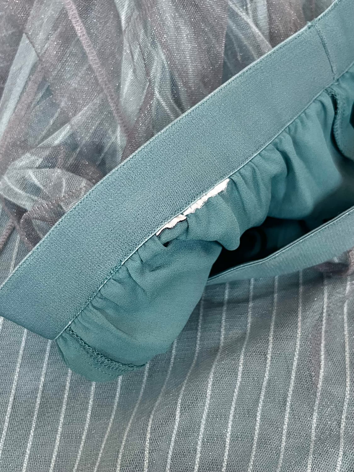 트리플 레이어 튤 스커트 블루 상품이미지10