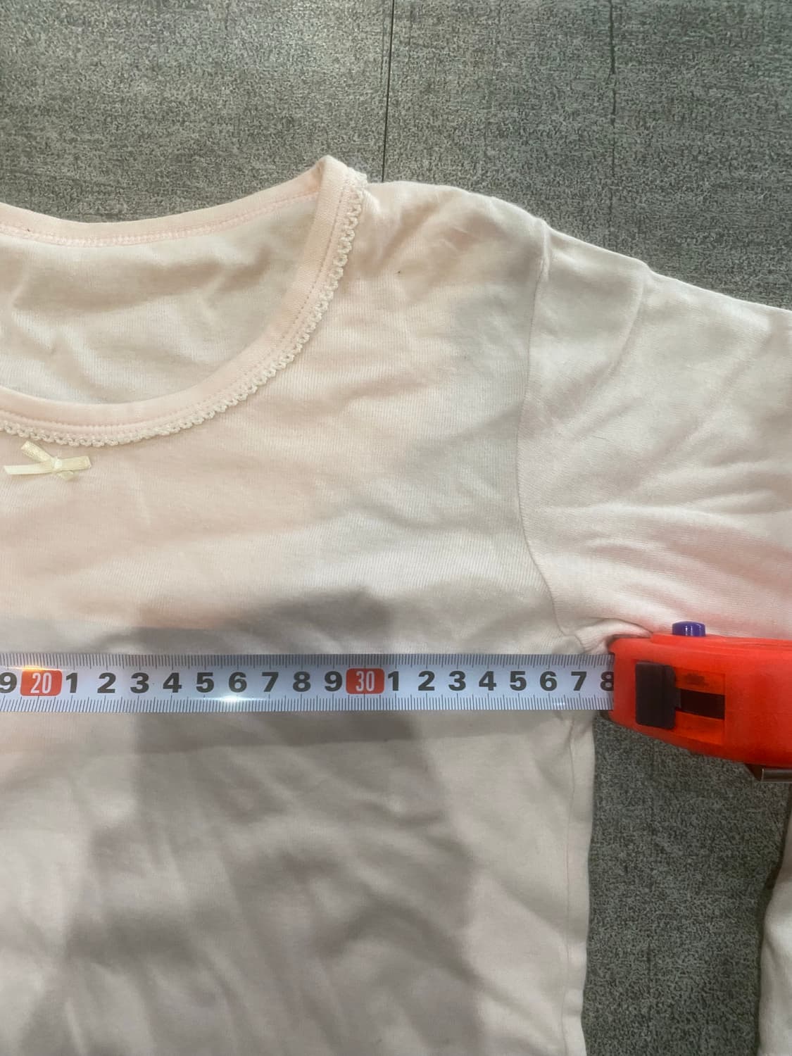 일본빈티지 하구미모리걸 달천깔페어리 프린세스 리본 긴팔티셔츠 핑크 상품이미지2