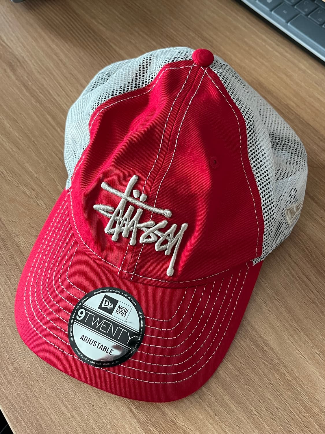 스투시 뉴에라 9Twenty 베이직 트러커 카디널 상품이미지2