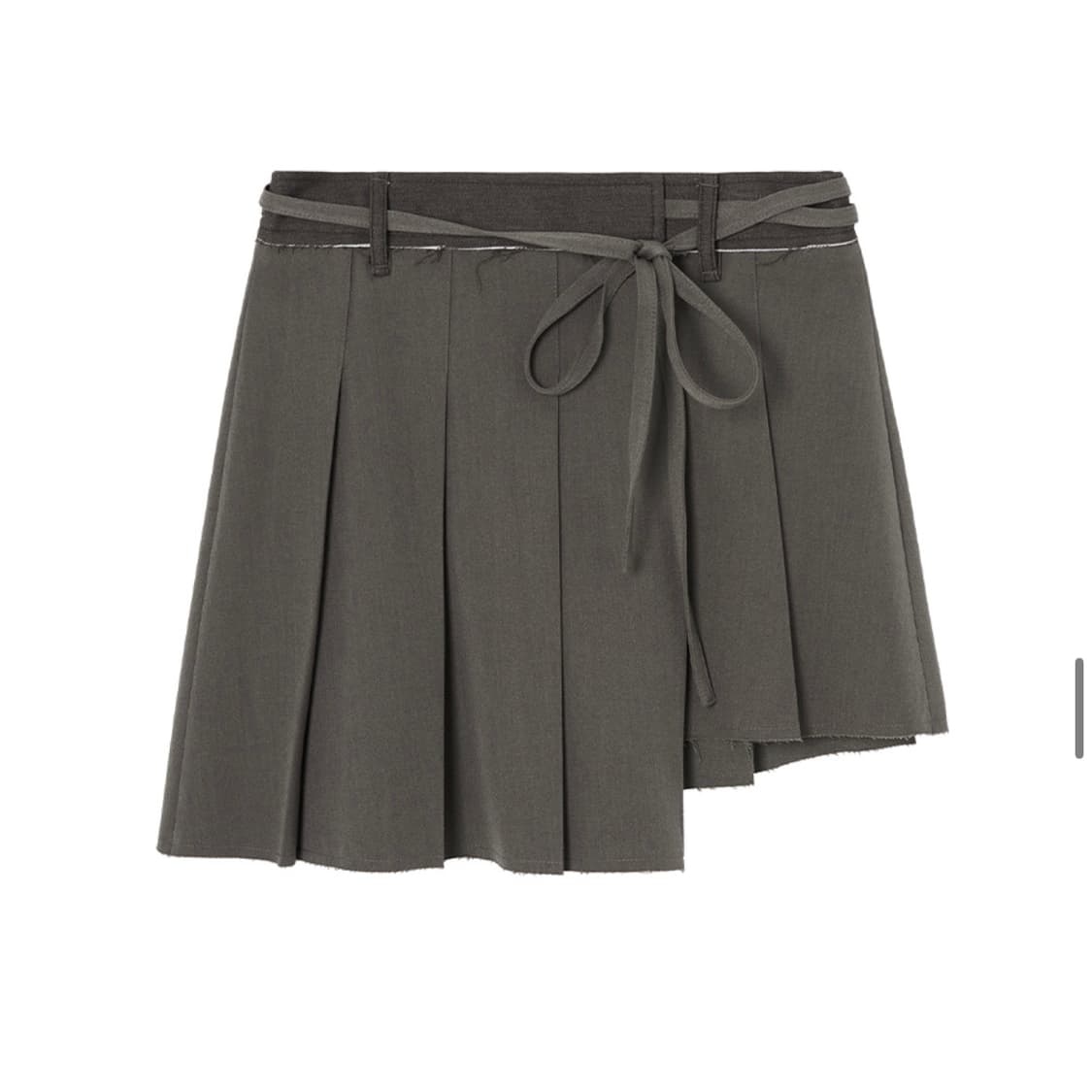 인사일런스 우먼 컷오프 플리츠 스커트 브라운  상품이미지5