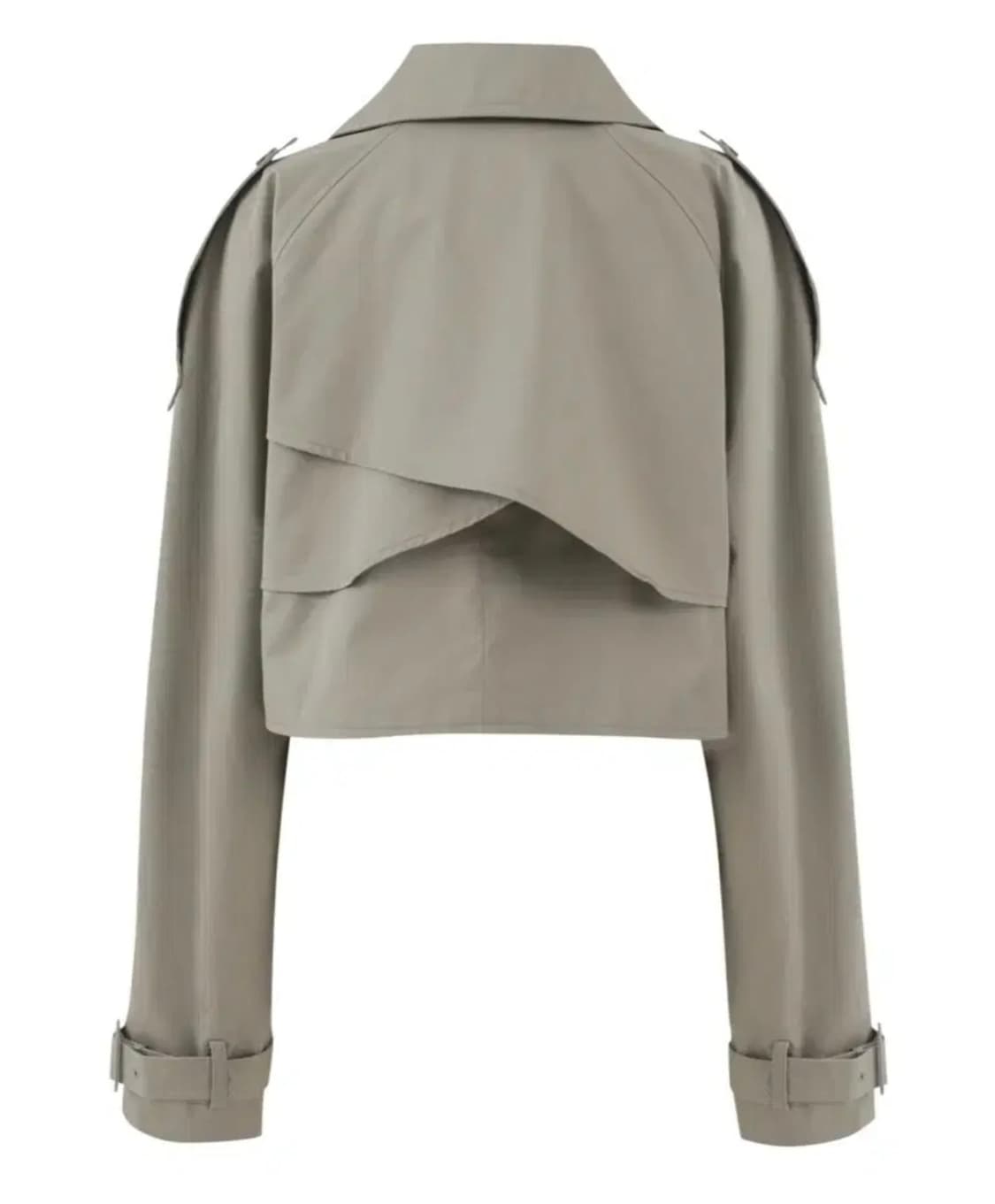 셋업) 스푸닝 REWORK 크롭트렌치 셋업 카키 s/m 상품이미지3