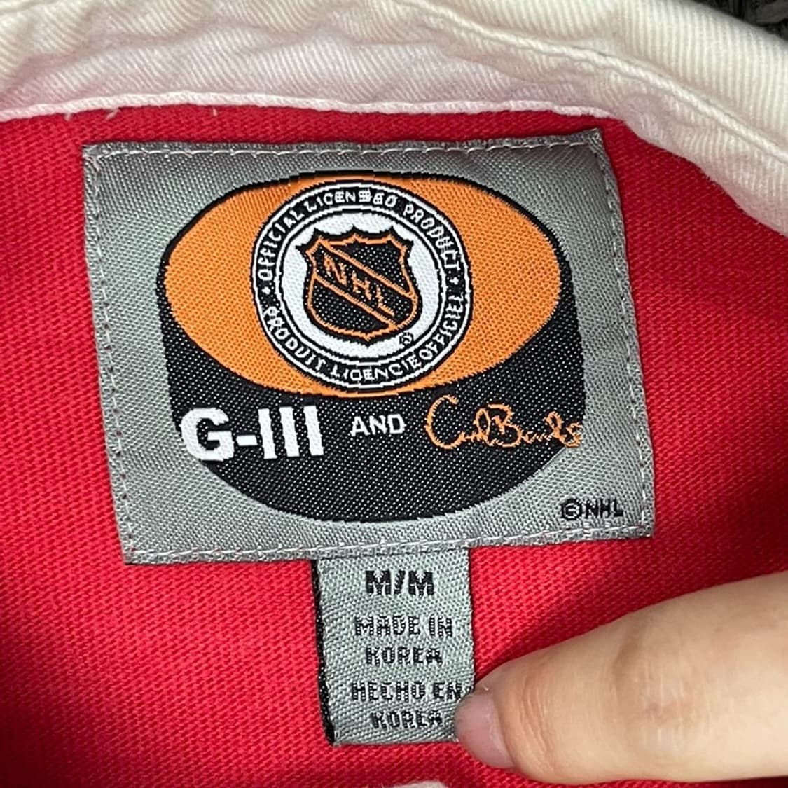 NHL 칼 뱅크스 자수 럭비티 v0442 상품이미지6