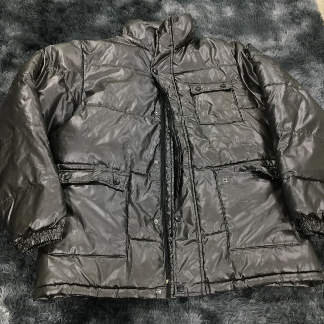 투티/0164 스페이스 그레이 패딩 work zapatear 일본빈티지 상품이미지3