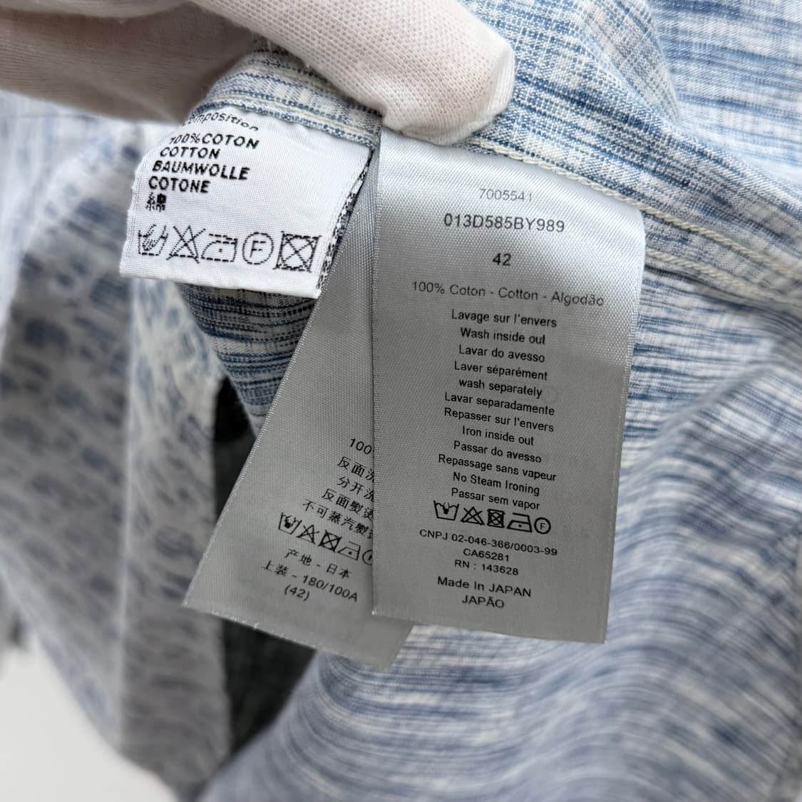 [S+급/42] 디올 오블리크 카스리 데님 오버셔츠 자켓 상품이미지6