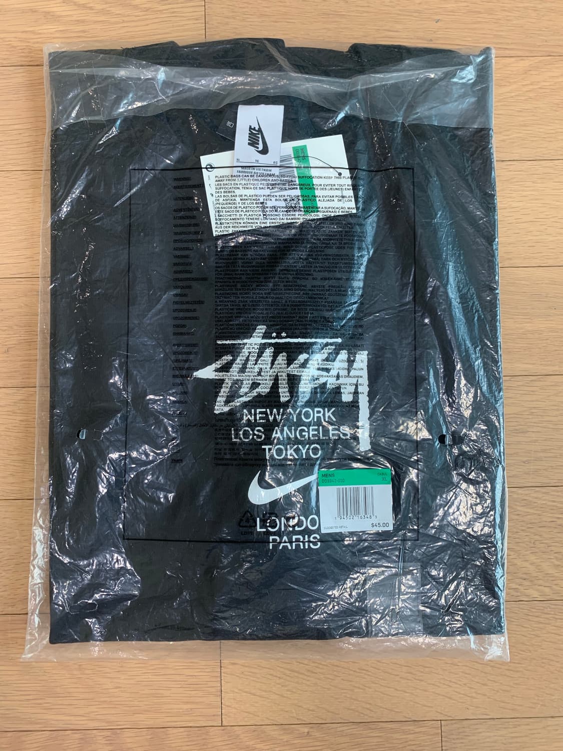 [XL] 나이키 x 스투시 나투시 월드투어 반팔 티셔츠 블랙 상품이미지2