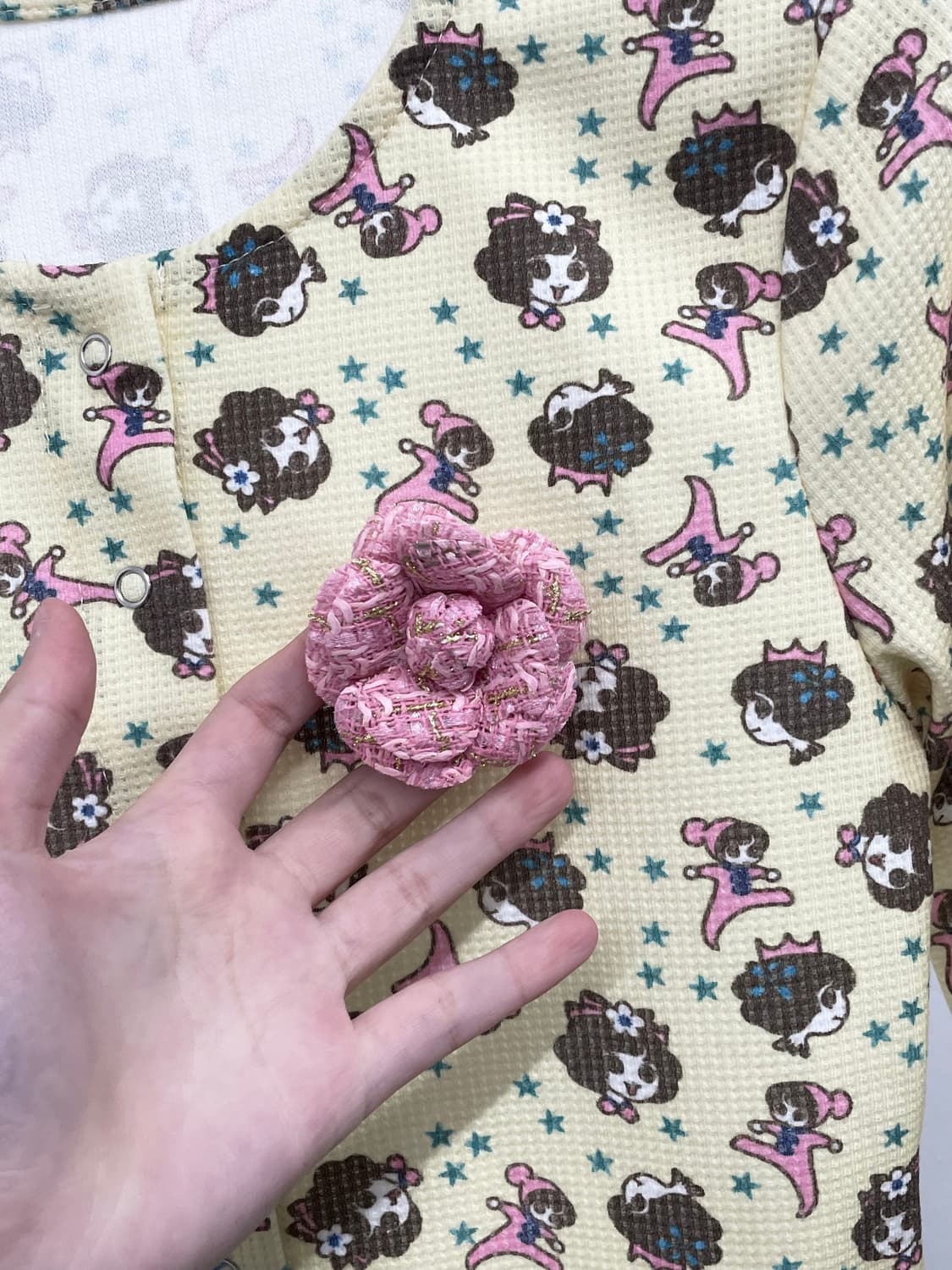 키치 패턴 코사지 탑🍋 상품이미지9