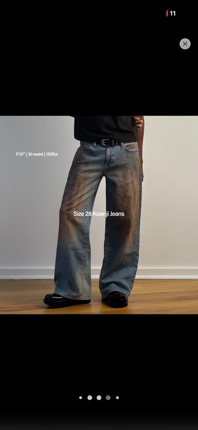 Pool house new york 로우라이즈 터티워싱데님 상품이미지5