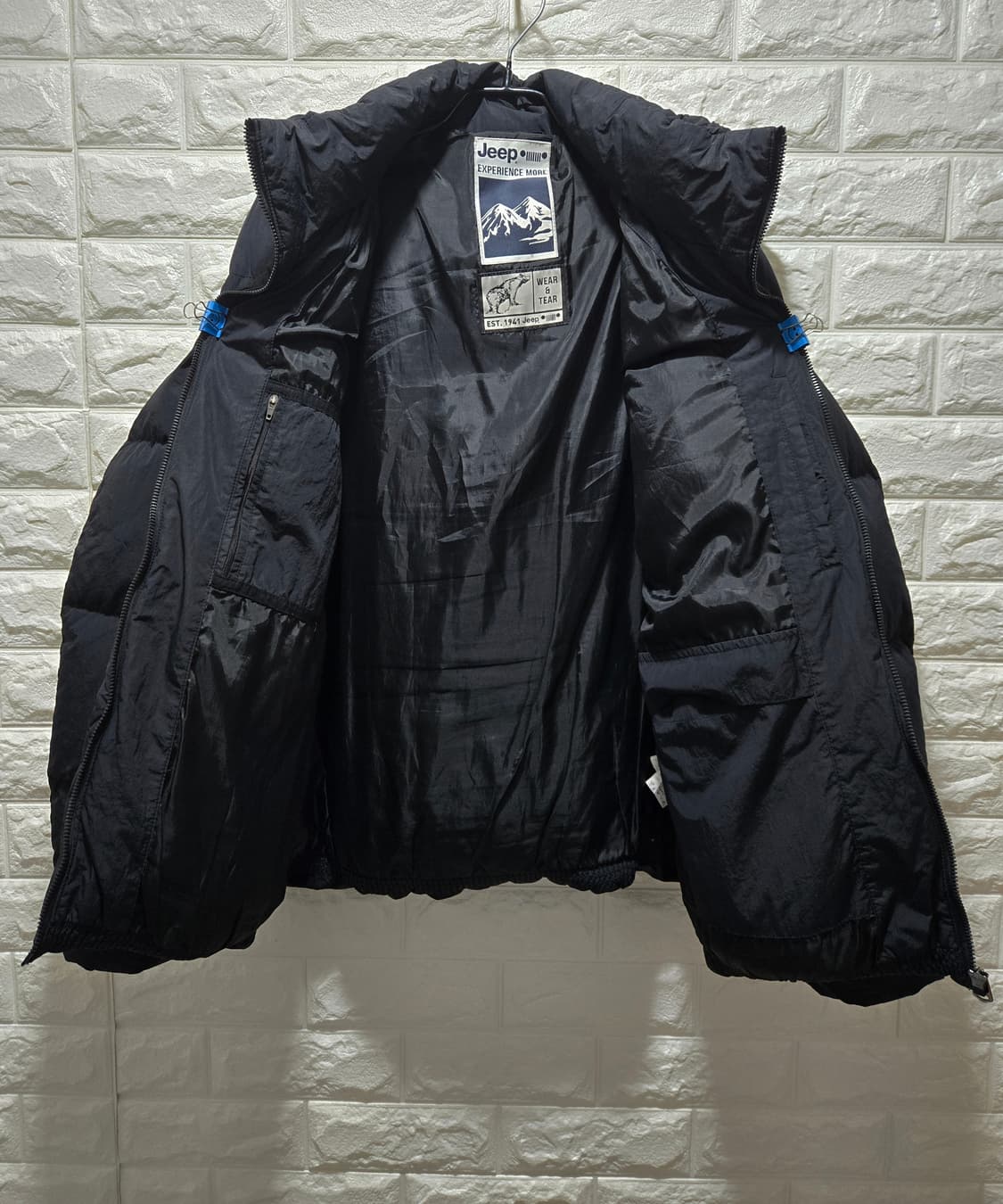 지프 지퍼포켓 방수 덕다운 패딩점퍼 100~105 상품이미지2