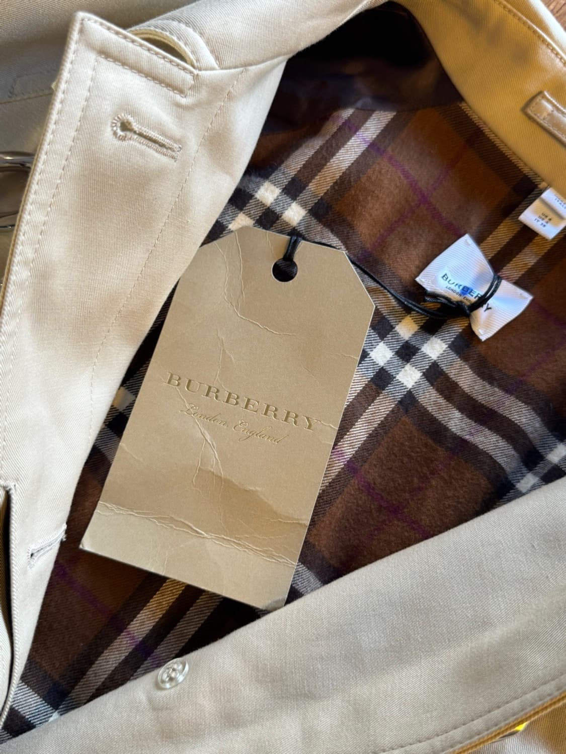 버버리 컬렉션 래글런 코트 100 상품이미지4