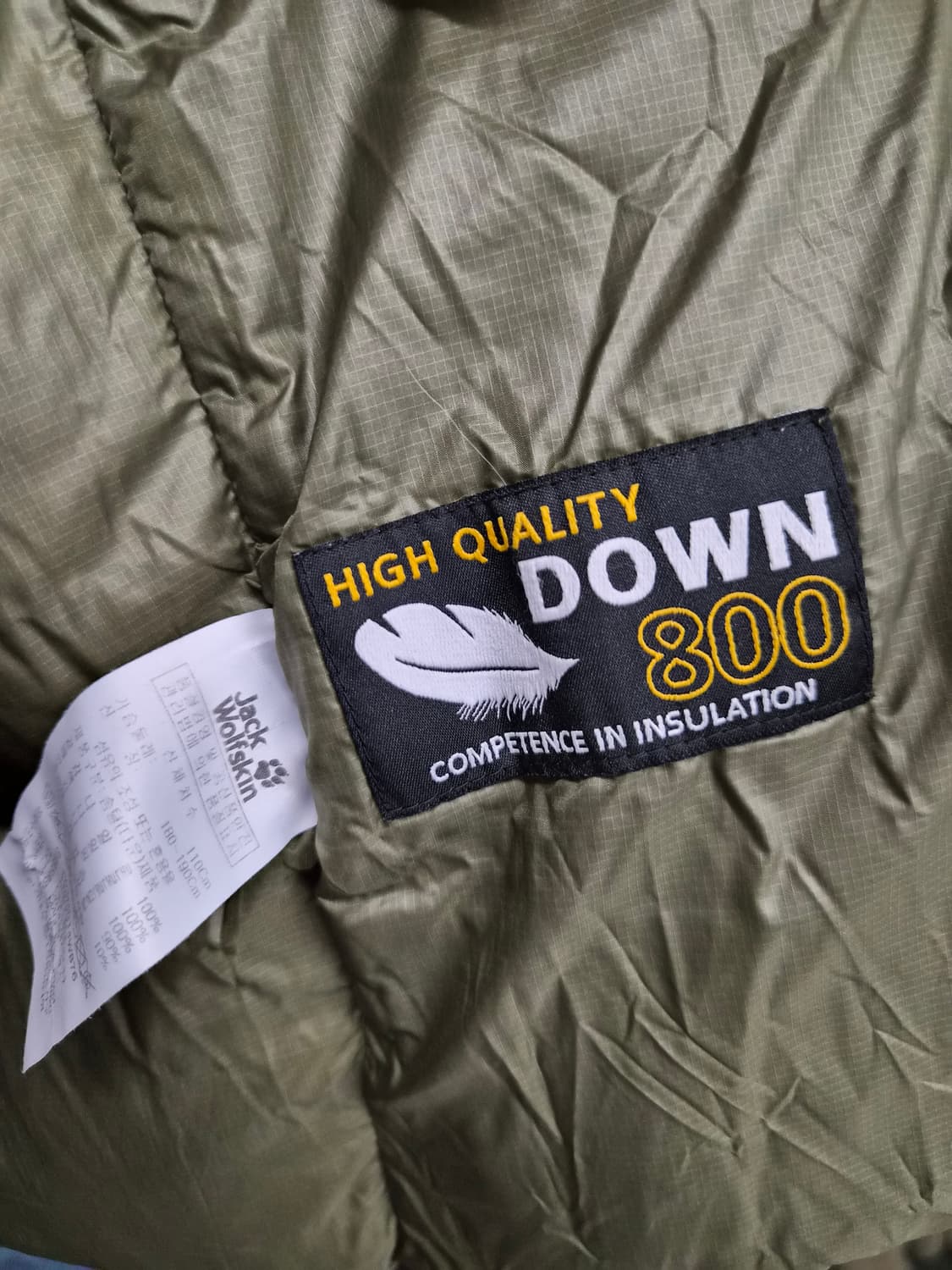 110) 잭울프스킨 800fil 구스다운 패딩 팝니다 상품이미지4