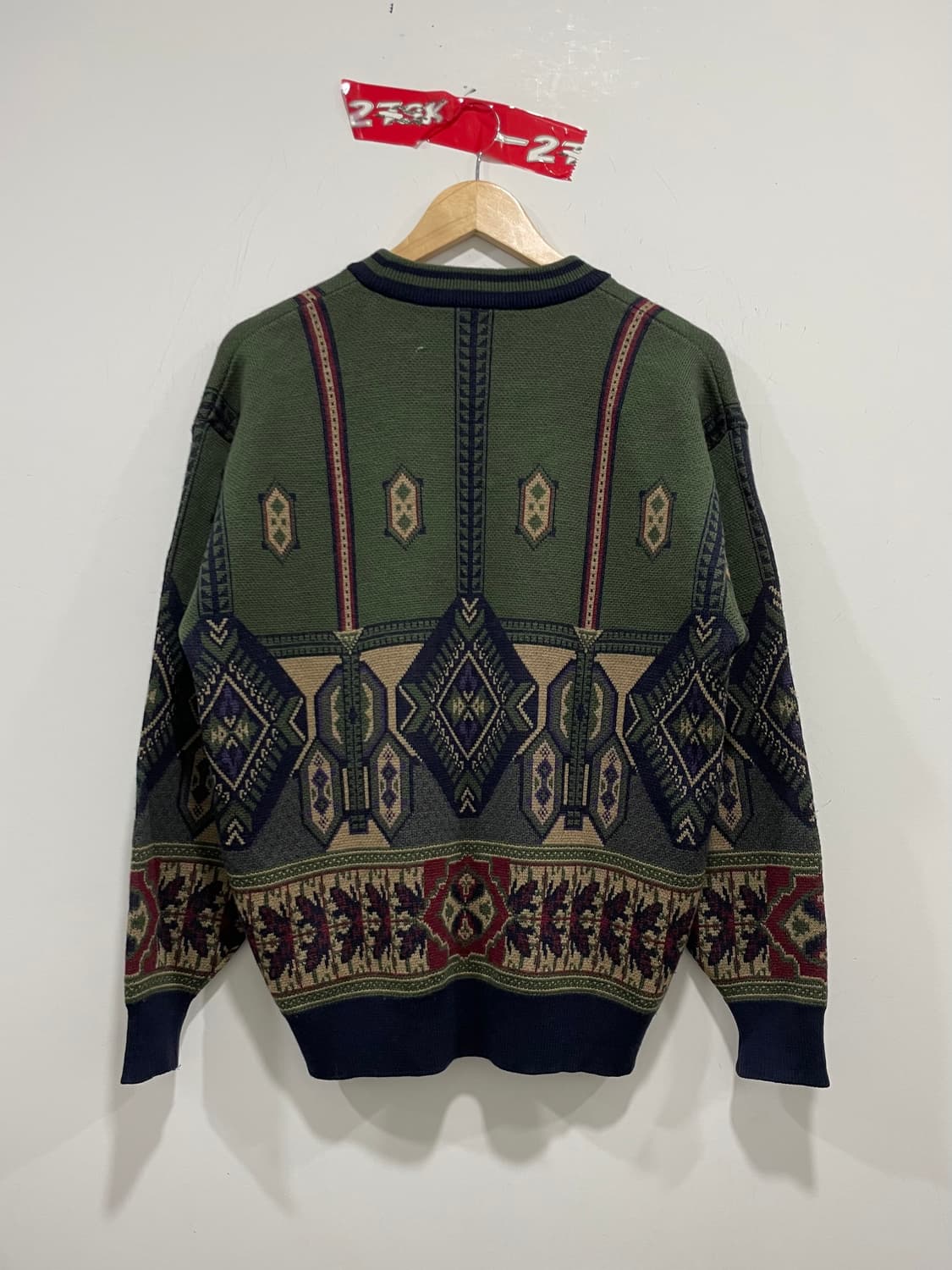 (빈티지) mario giorgio 마리오 조르지오 패턴 울 니트 상품이미지4