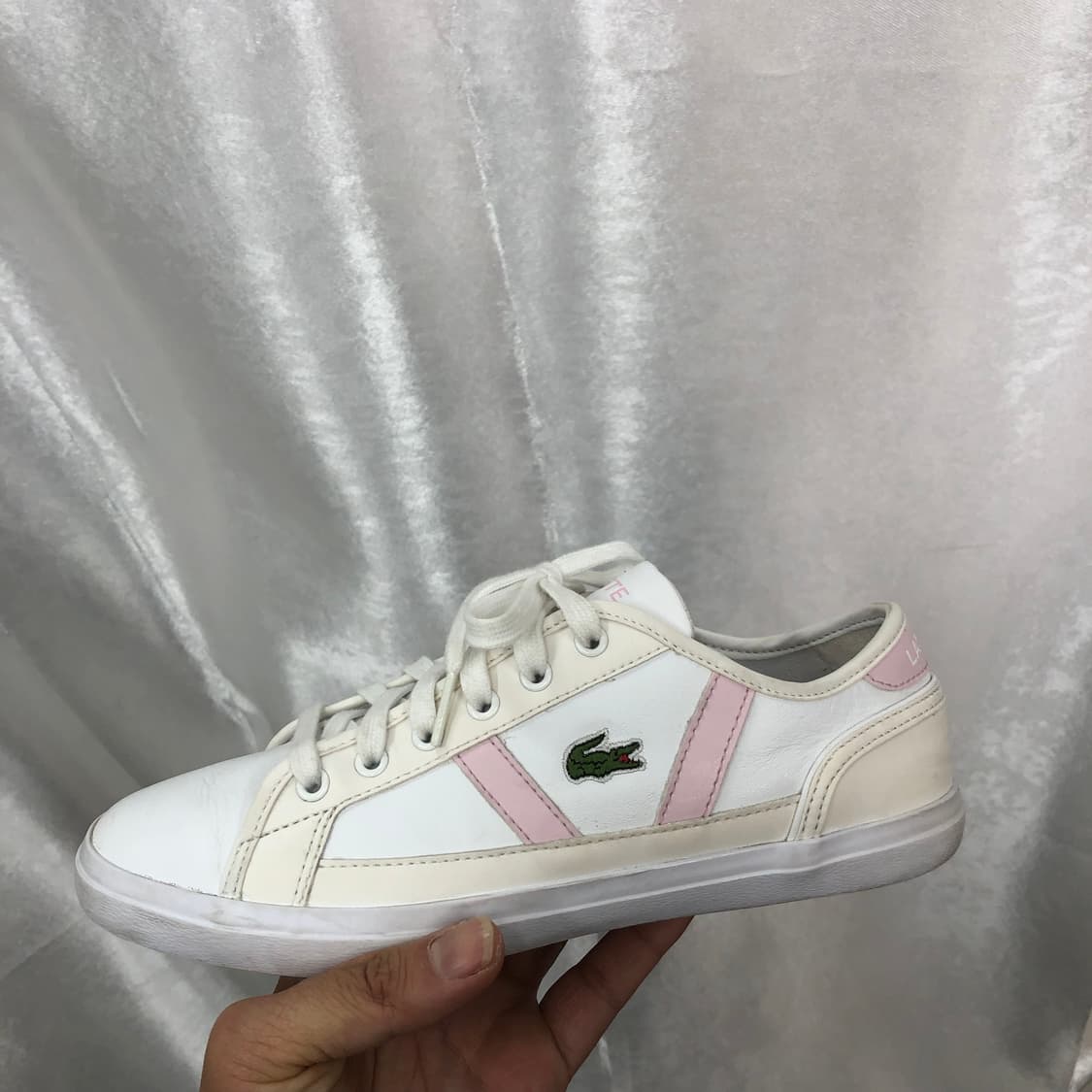 라코스테 가죽 스니커즈 사이즈240  상품이미지3