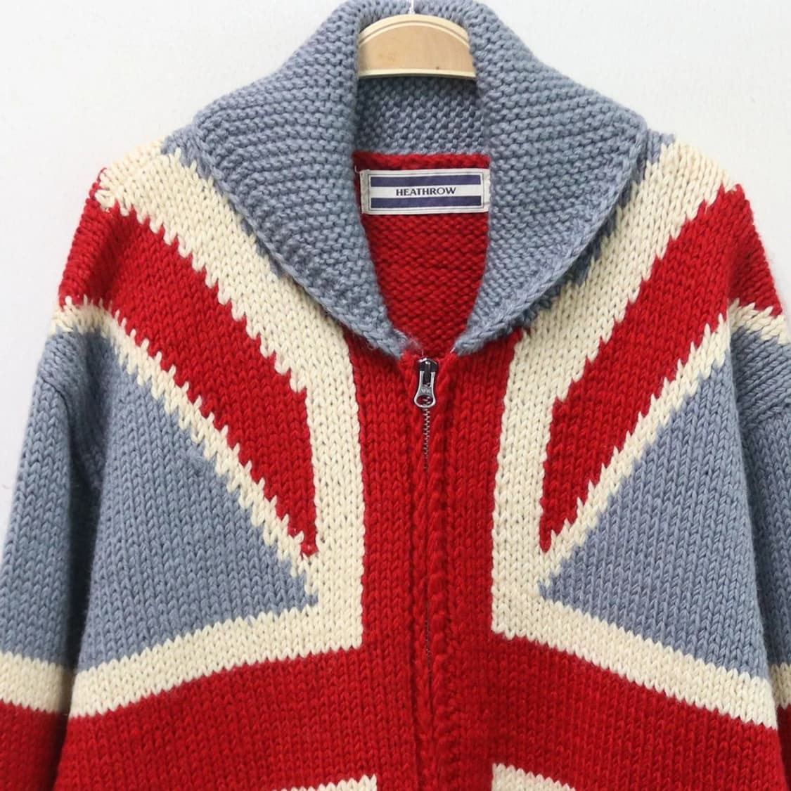 HEATHROW 코위찬 울 니트 집업 62387 상품이미지5