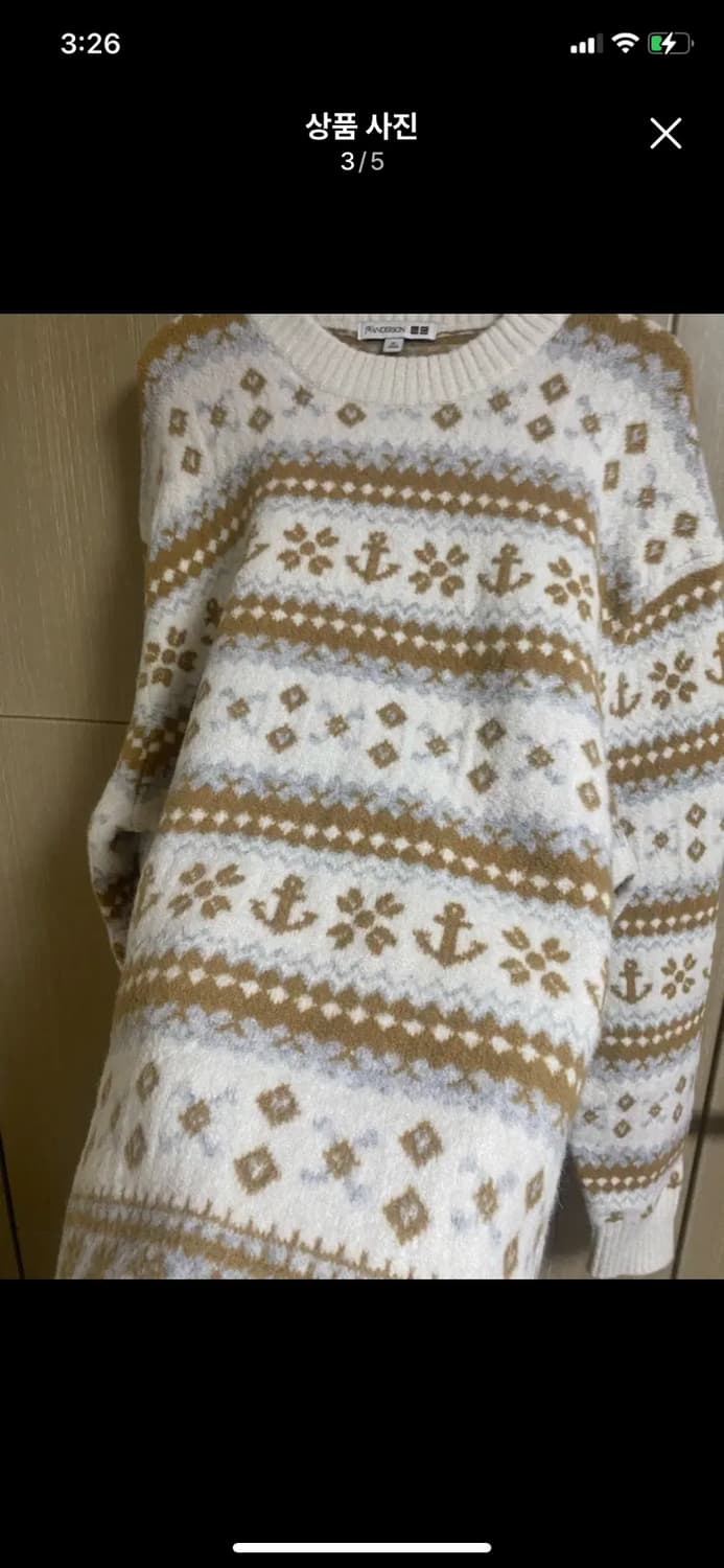 [UNIQLO] 유니클로 JW앤더슨 패턴 니트 XL사이즈 상품이미지3