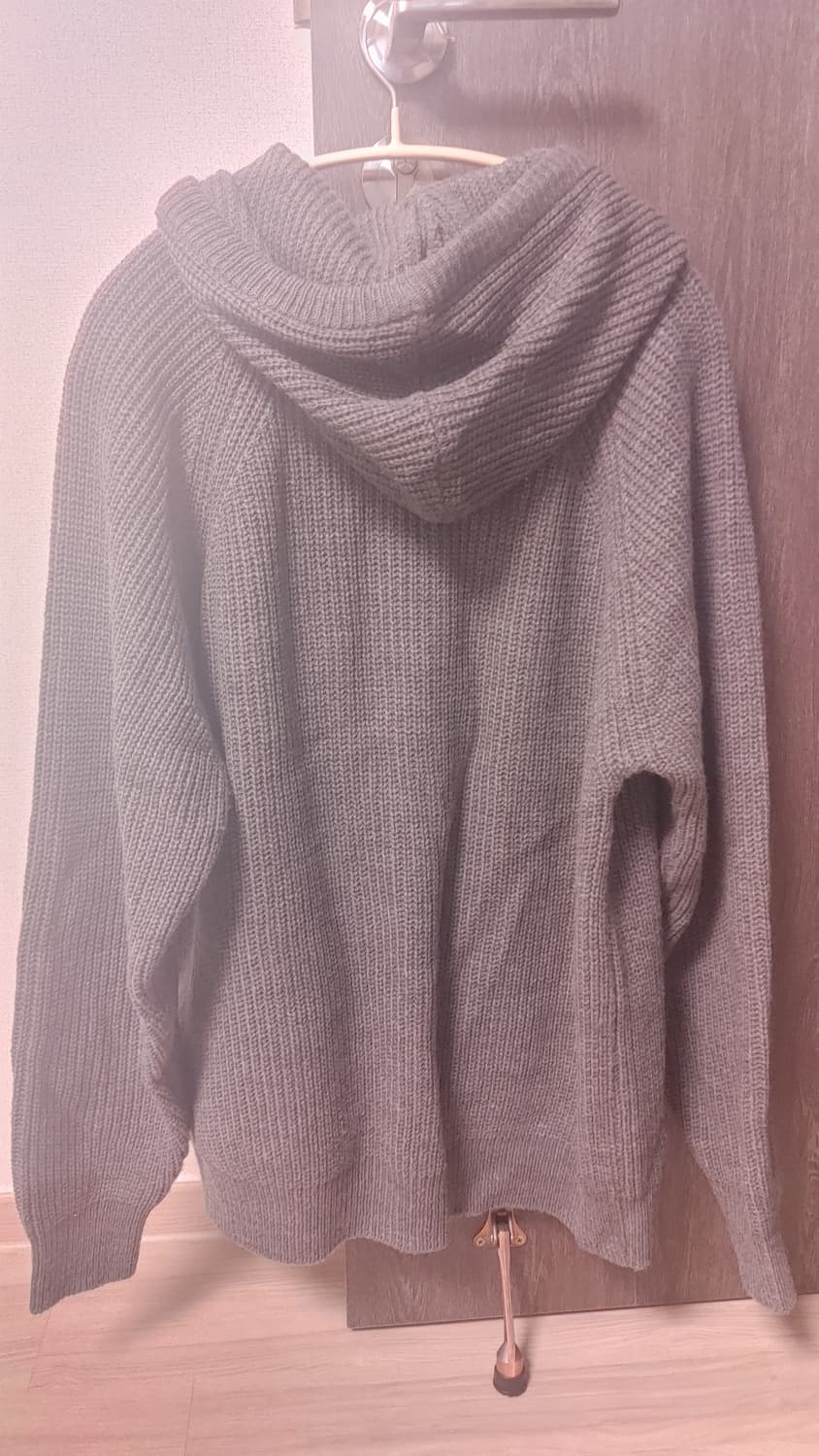 AFTER PRAY 니트 후드 집업 M 상품이미지3