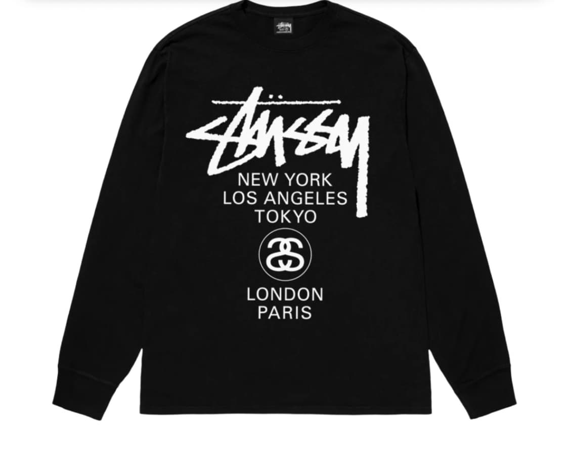 스투시 월드투어 롱슬리브 xl 상품이미지1