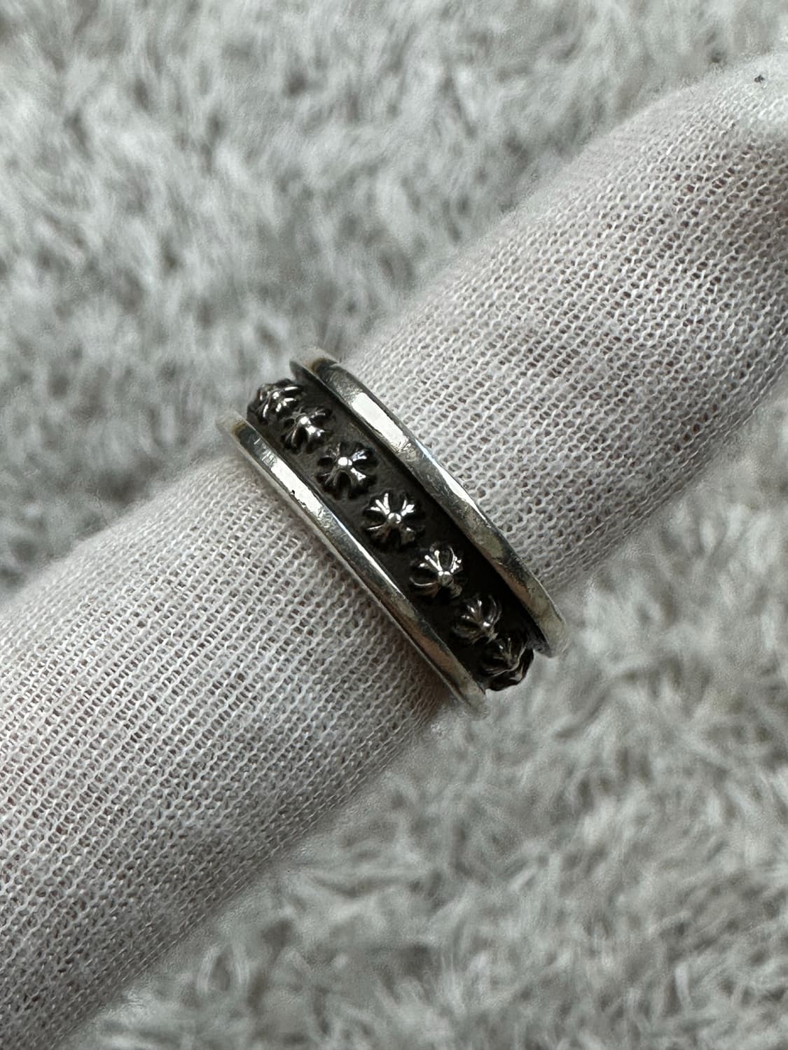 [US 8] 백화점판 정품 크롬하츠 미니플러스링 상품이미지4