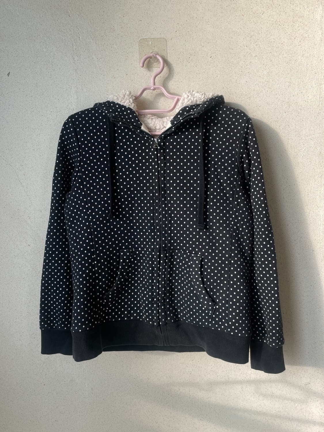 도트 후드집업 상품이미지1