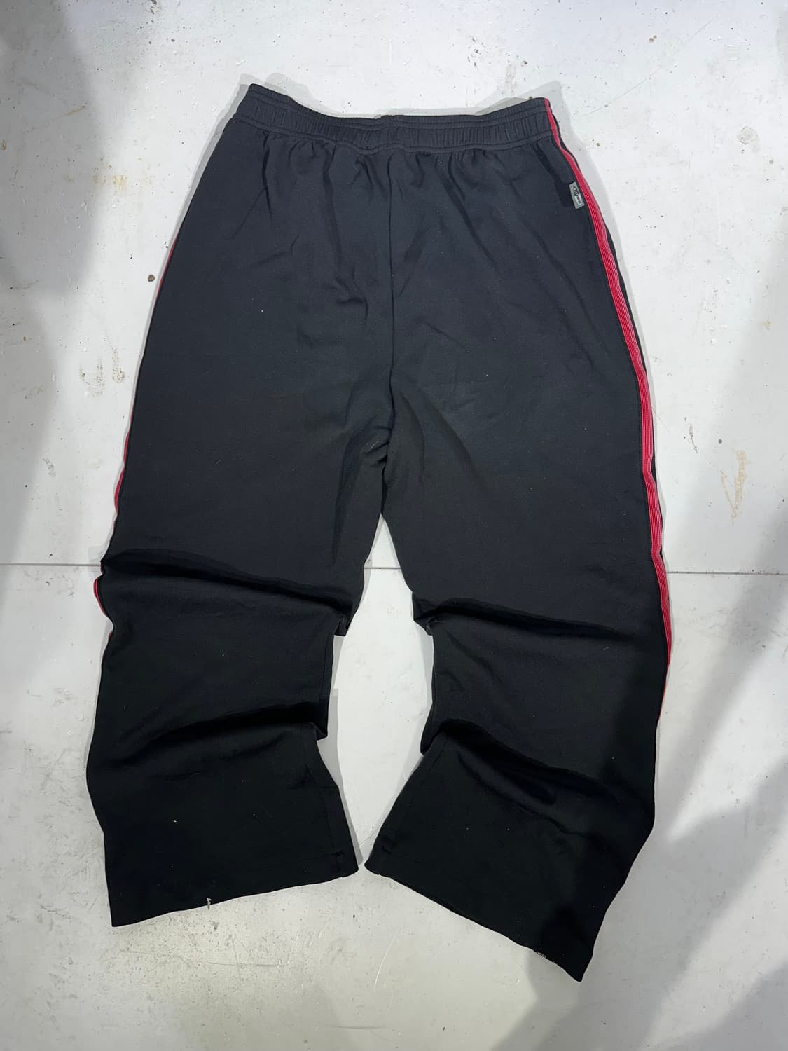 아디다스 블랙 핑크 삼선 와이드 추리닝 바지  상품이미지5