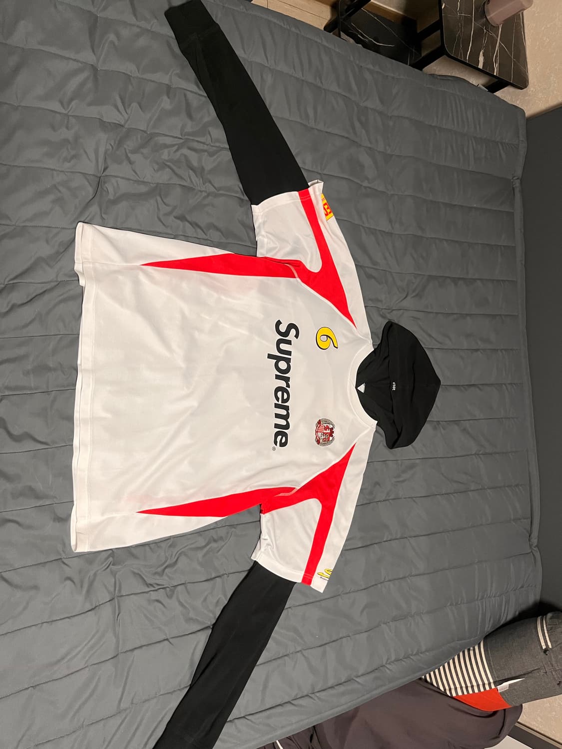 슈프림 후드 사커 저지 L 사이즈 상품이미지3