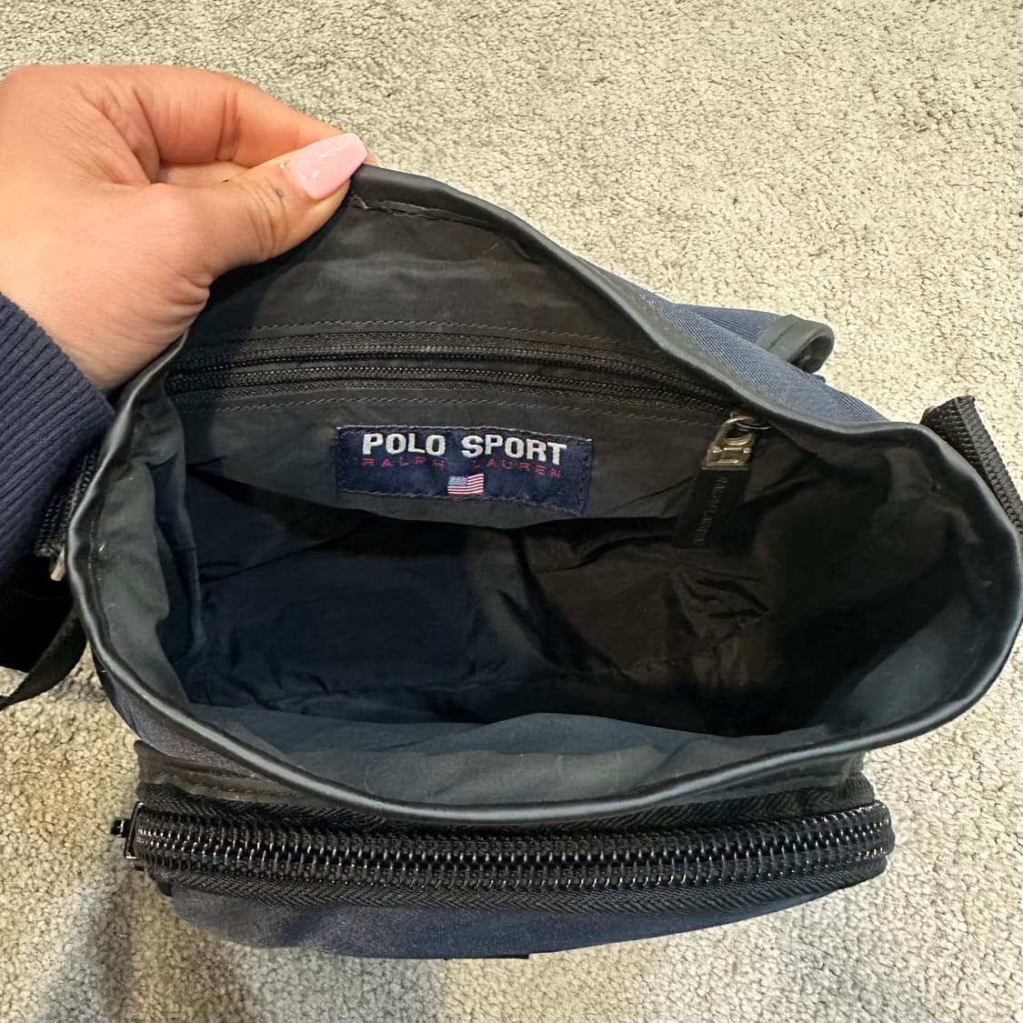 폴로스포츠 빈티지 네이비 크로스백F 상품이미지3