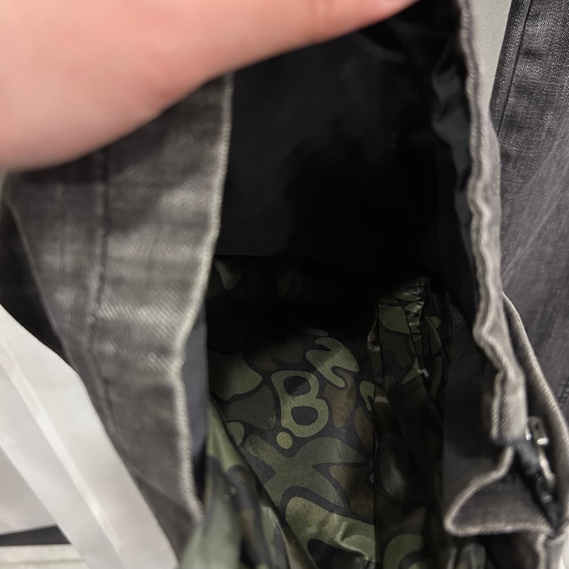 FUBU 992 흑청 데님 자수로고 스키 보드팬츠 상품이미지3