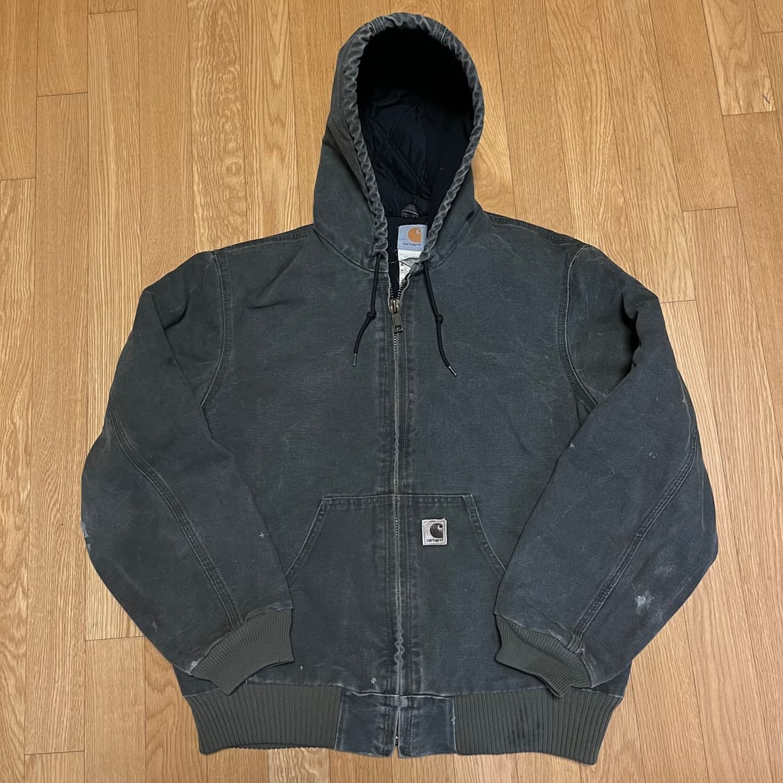 [M] 00s 빈티지 칼하트 J130 액티브 자켓 MOS 상품이미지2