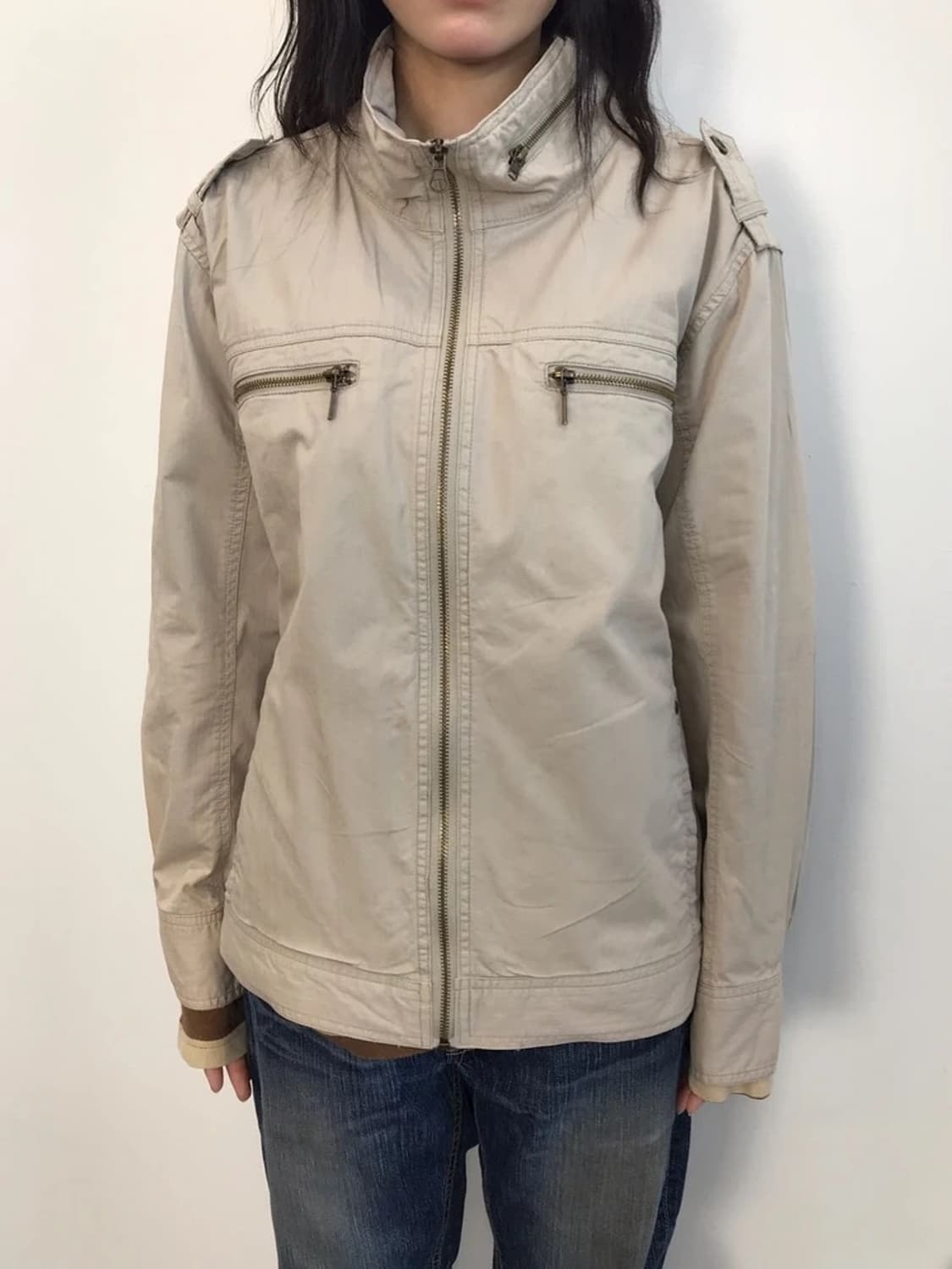 Thruxton Military Beige Zip Jacket 상품이미지3