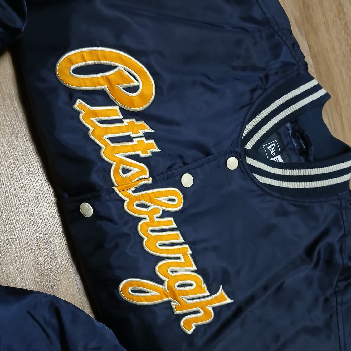 newera 뉴에라 엠엘비 스타디움 바시티 피츠버그 누빔 야구 패딩 자켓 상품이미지10