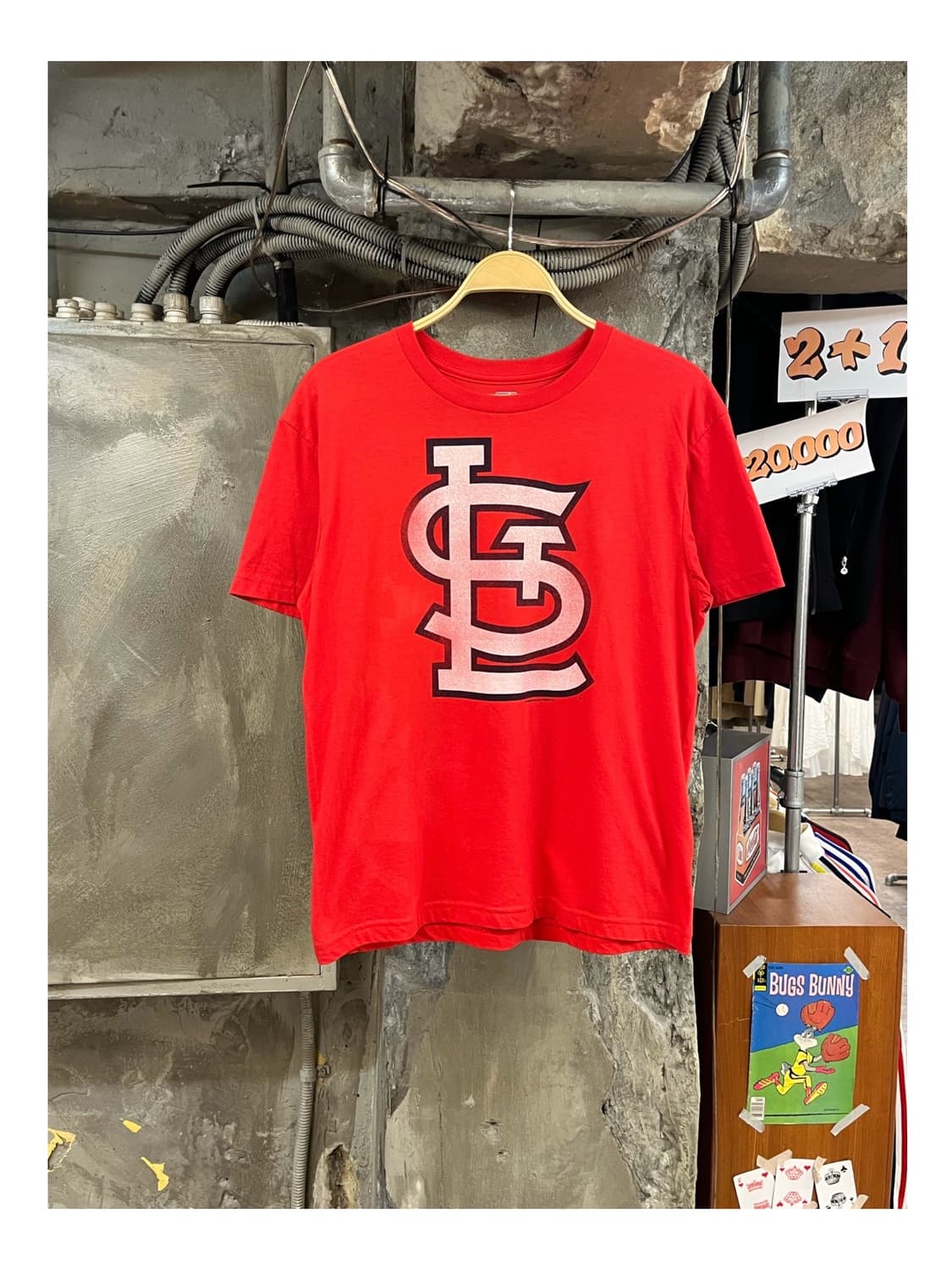 엠엘비 반팔티 레드 M #csz3660 상품이미지1