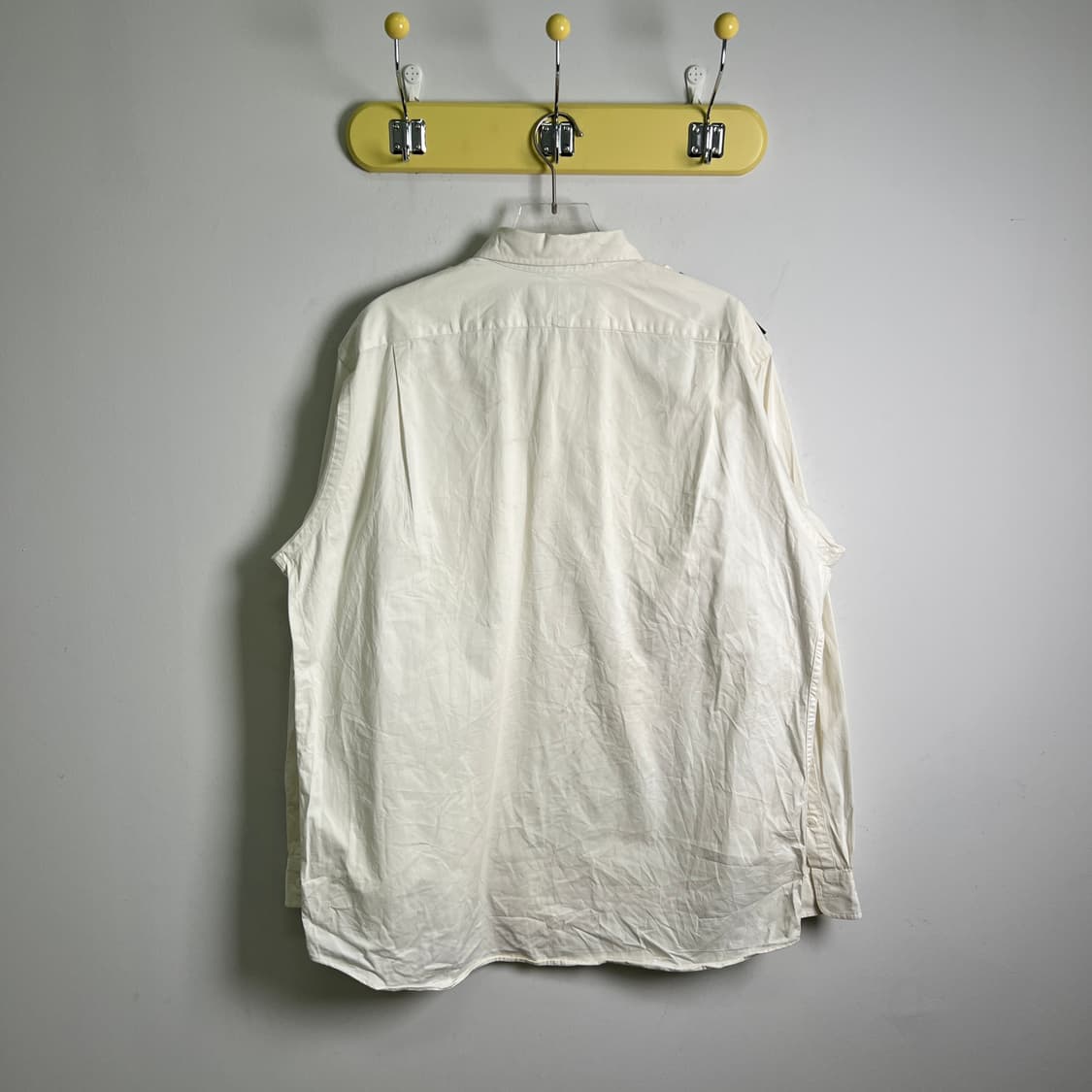 폴로 랄프로렌 화이트 견장 밀리터리 셔츠 L 상품이미지2