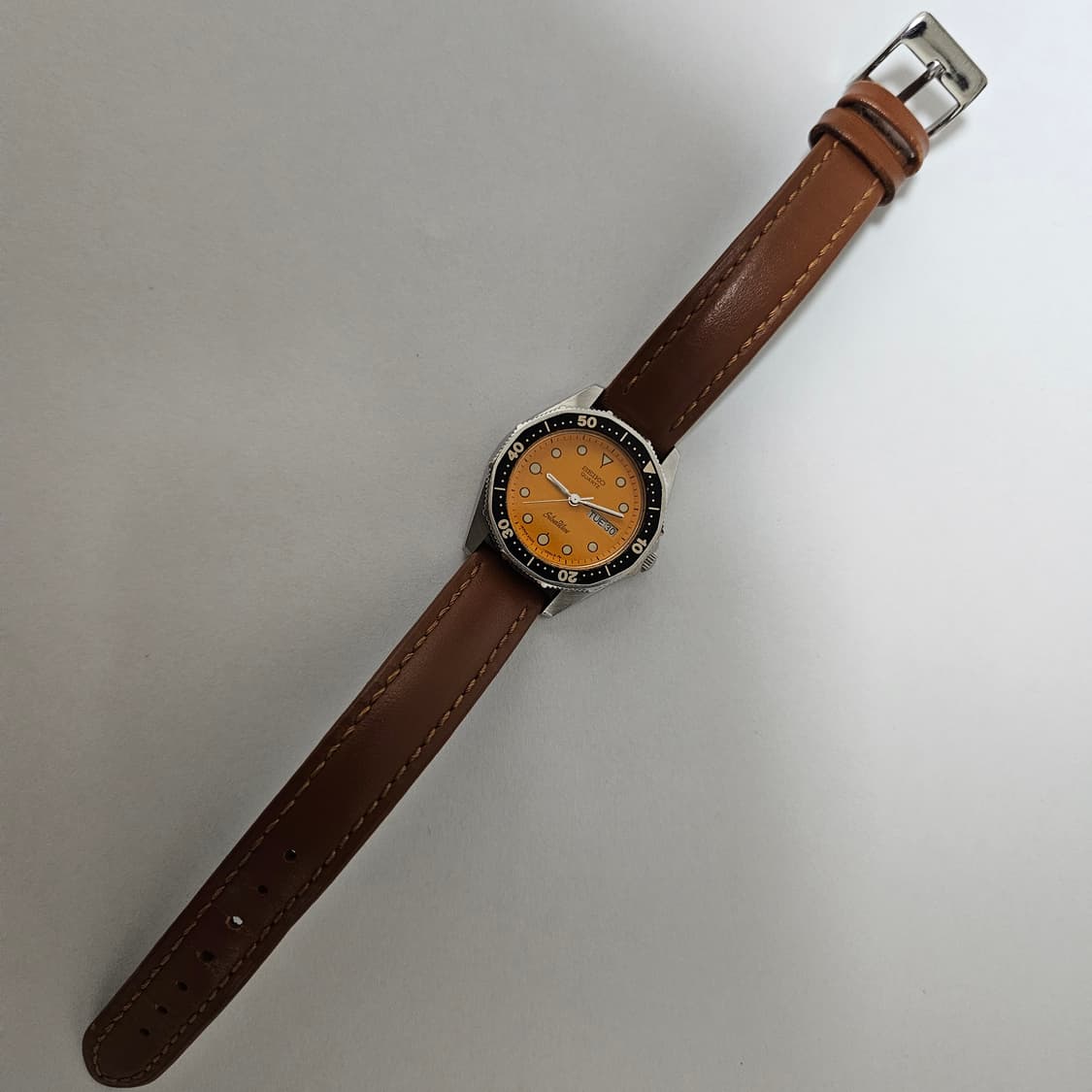 80s 세이코 실버웨이브 쿼츠 오렌지 시계 Seiko Silverwave 상품이미지3