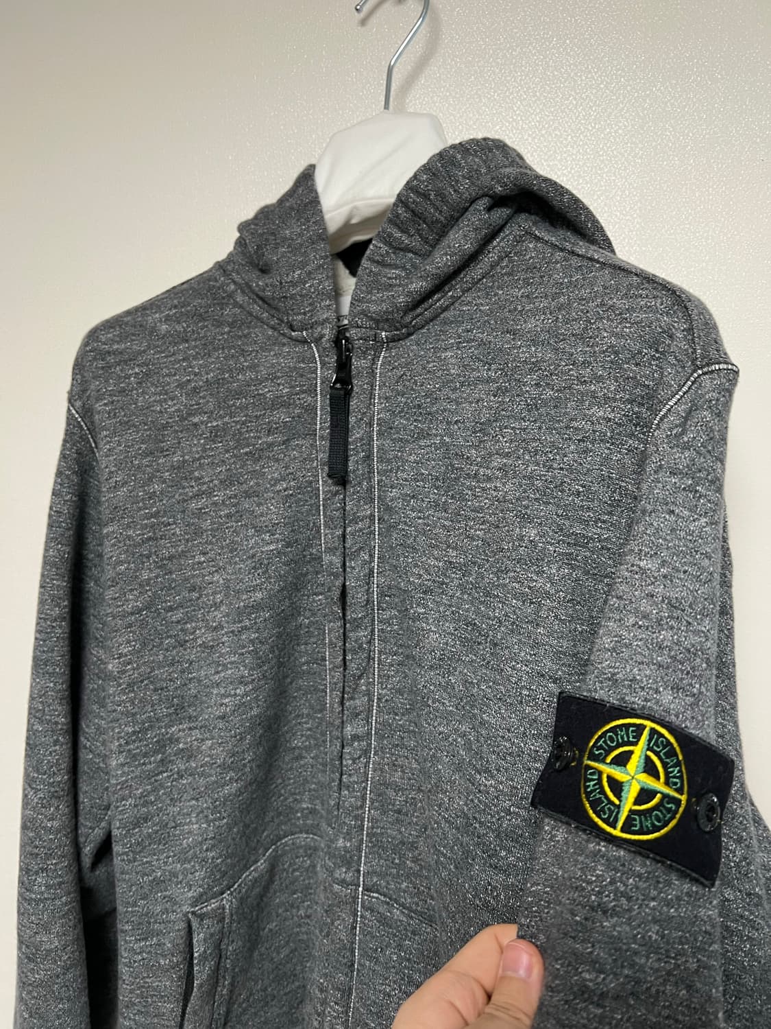 스톤아일랜드 슬럽 후드집업 상품이미지6