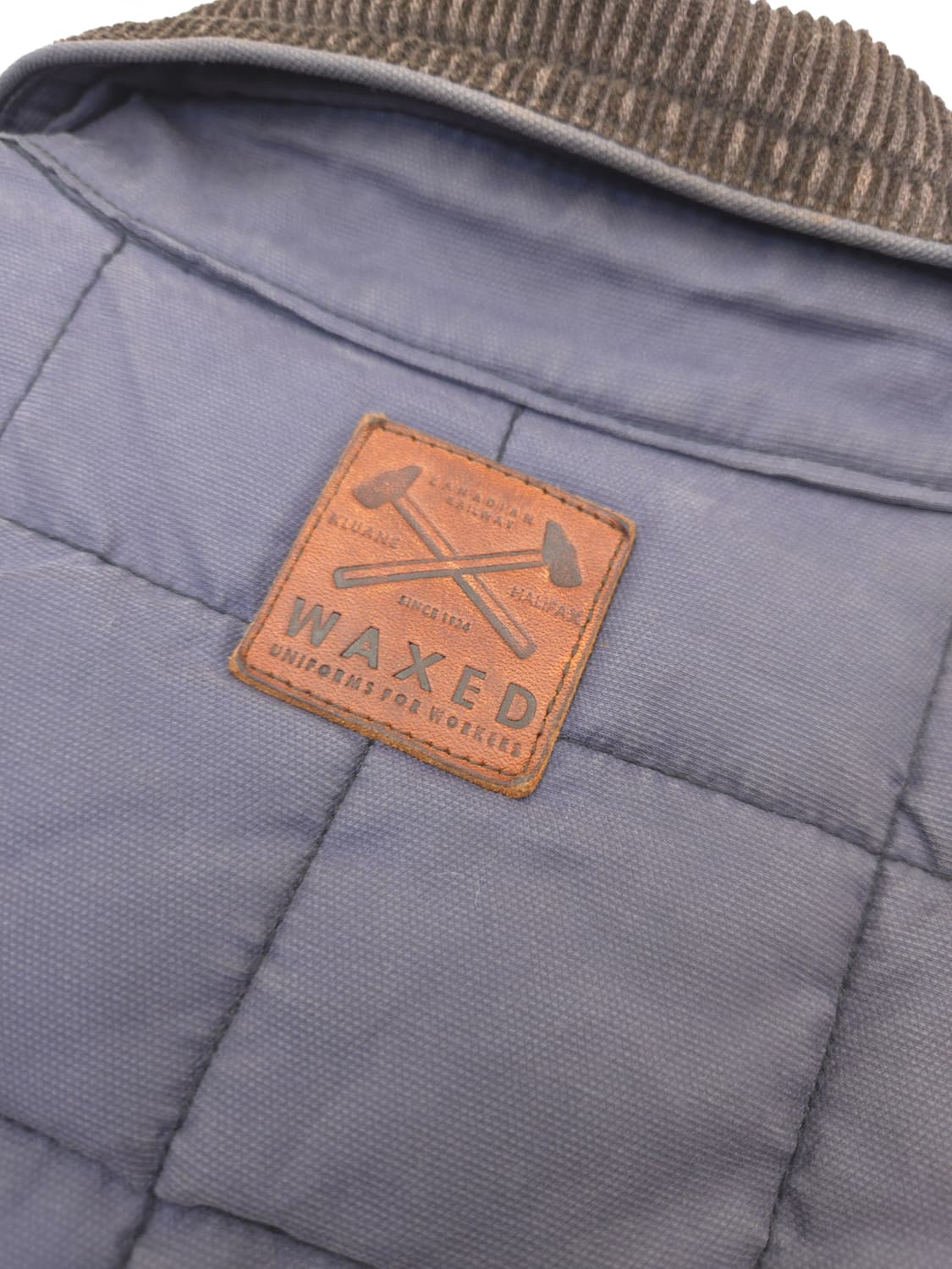 시리즈 WAXED 퀼팅 자켓 코듀로이 카라 M 네이비 상품이미지9