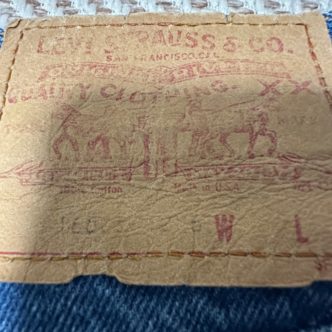 LEVI'S 505 80's usa made denim jeans 상품이미지5