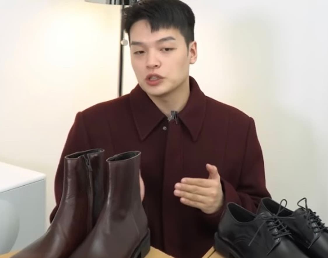 엘무드 글램 트러커 자켓 버건디 48사이즈 상품이미지2