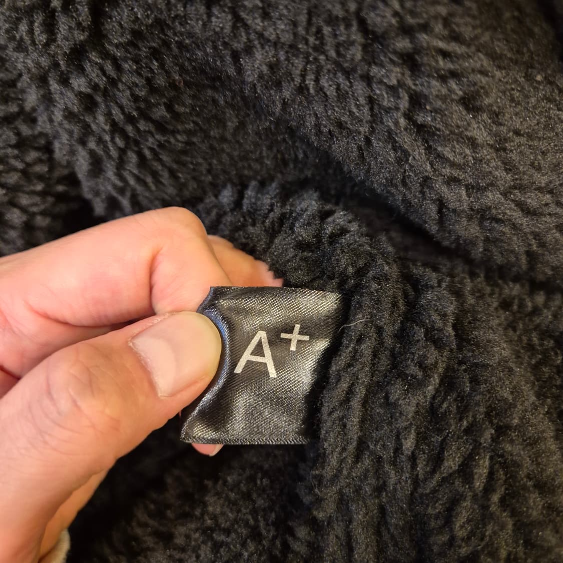 M~L(착샷잇음) 블랙 무스탕자켓  상품이미지6