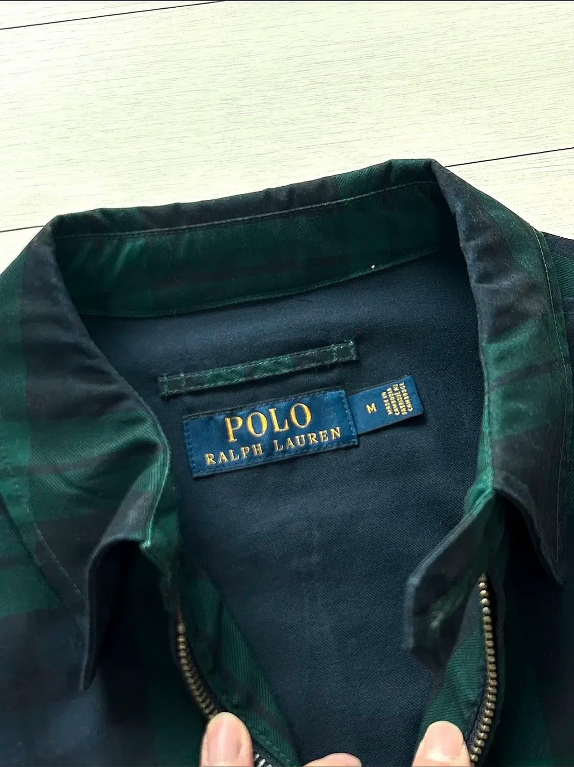 폴로 랄프로렌 바이스윙 블랙와치 타탄체크 간절기 블루종 점퍼 자켓 상품이미지7