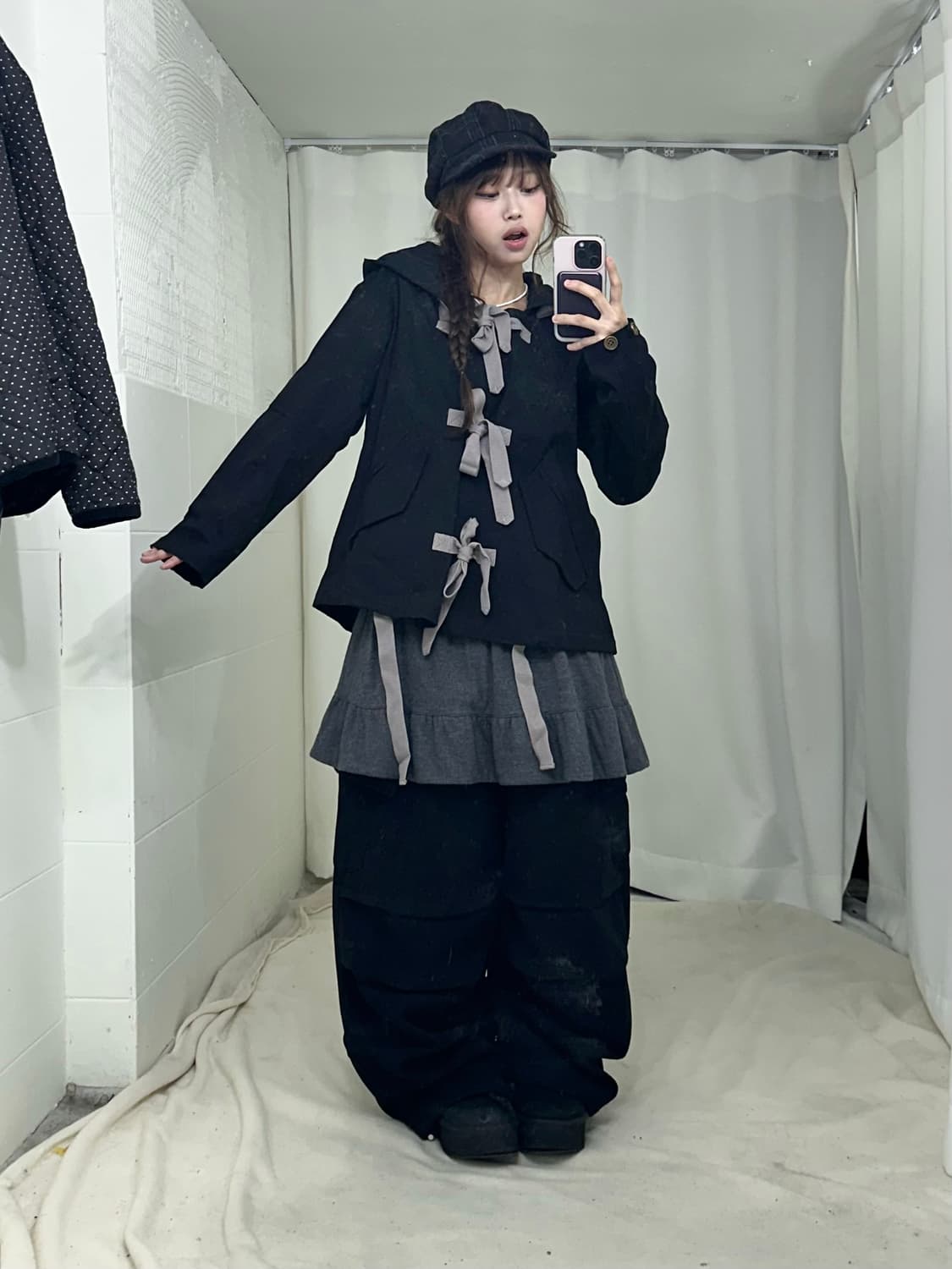 버버리 원피스 데일리 도트 리본 러힙 코디세트 상품이미지2