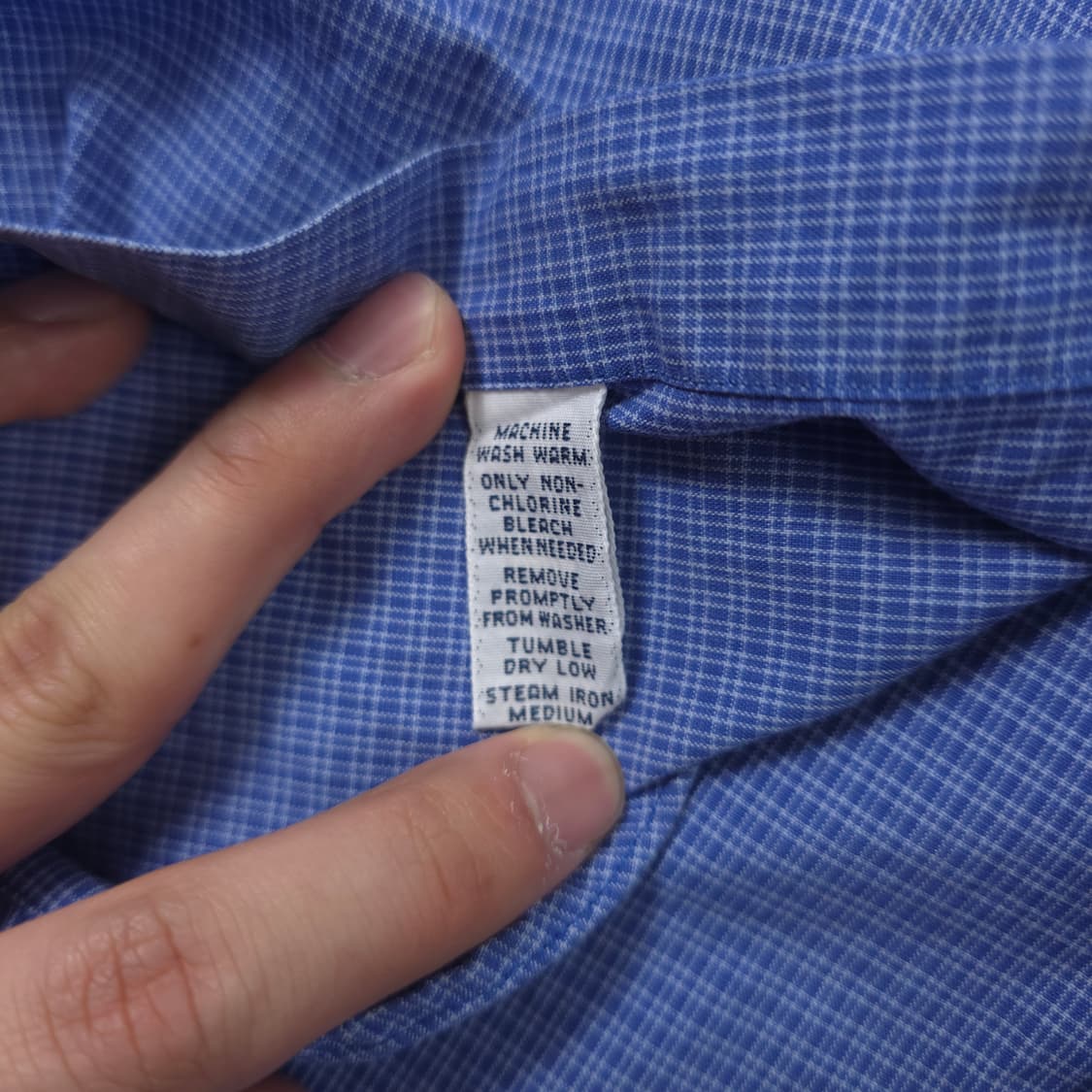 폴로 랄프로렌 블레이크 코튼 체크셔츠 네이비체크 (XXL) 상품이미지5