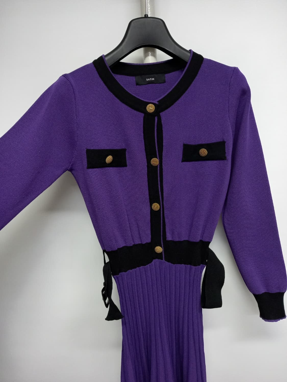 새 샤틴 춘추동 니트 플리츠 롱 원피스 55 상품이미지5