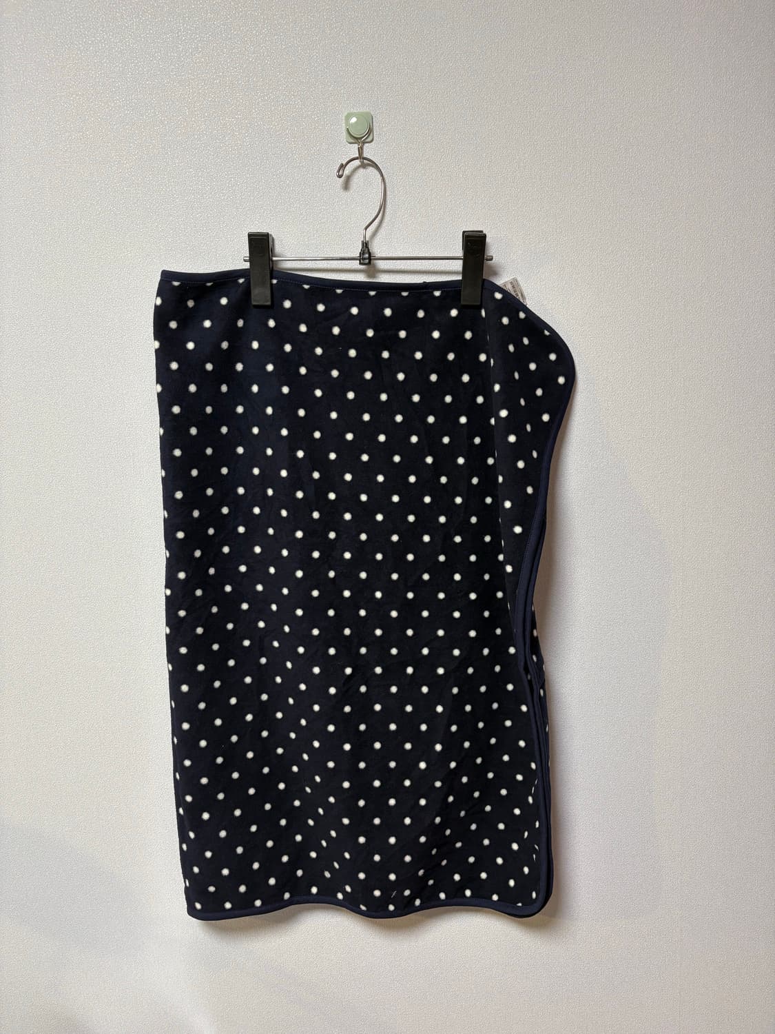 네이비 도트 일본 빈티지 담요 유니클로 후리스 상품이미지2