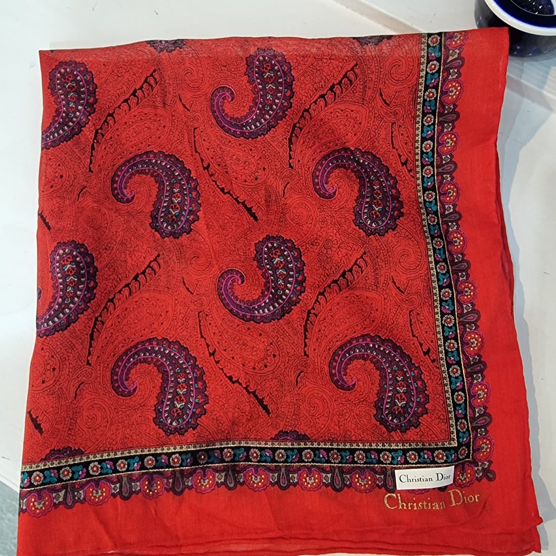크리스찬 디올(Christian Dior) 페이즐리 손수건 상품이미지3