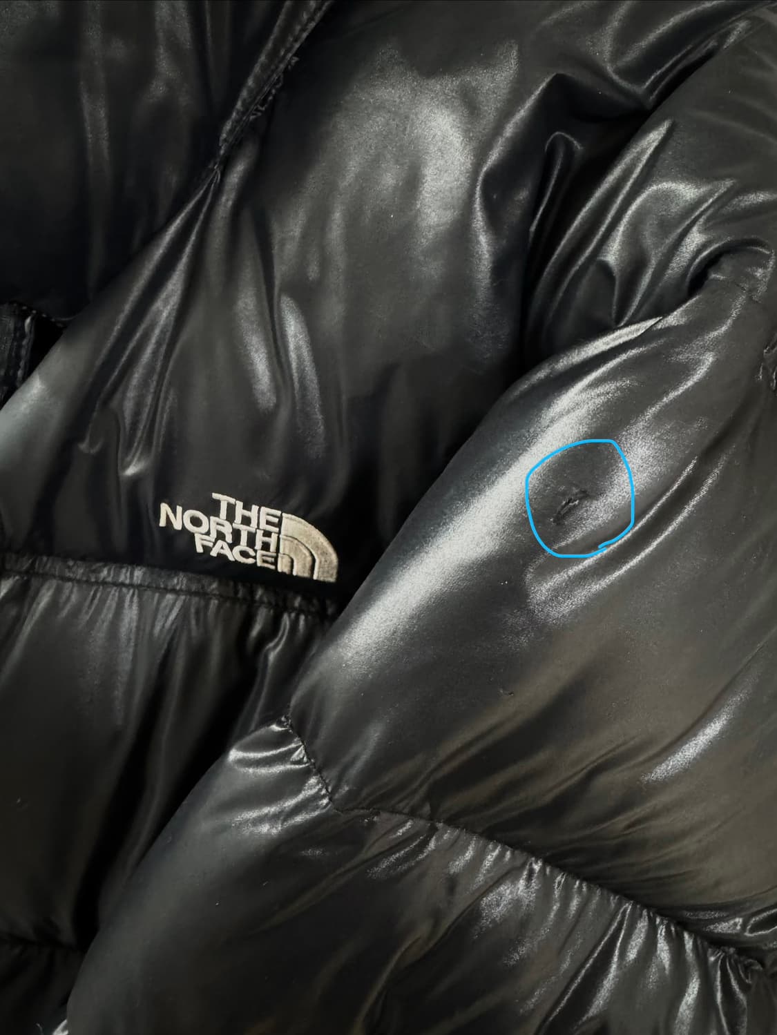 노스페이스 희귀 해외판 유광 눕시700 S 상품이미지6