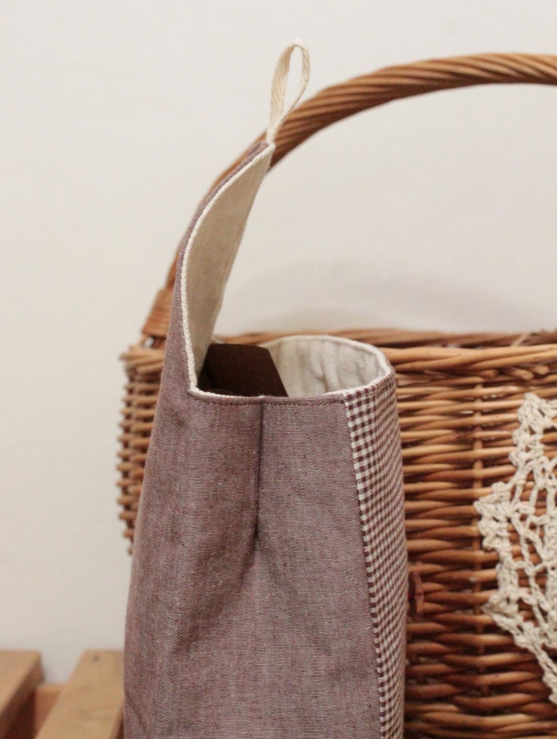 핸드메이드 브라운 단추 파우치 상품이미지8