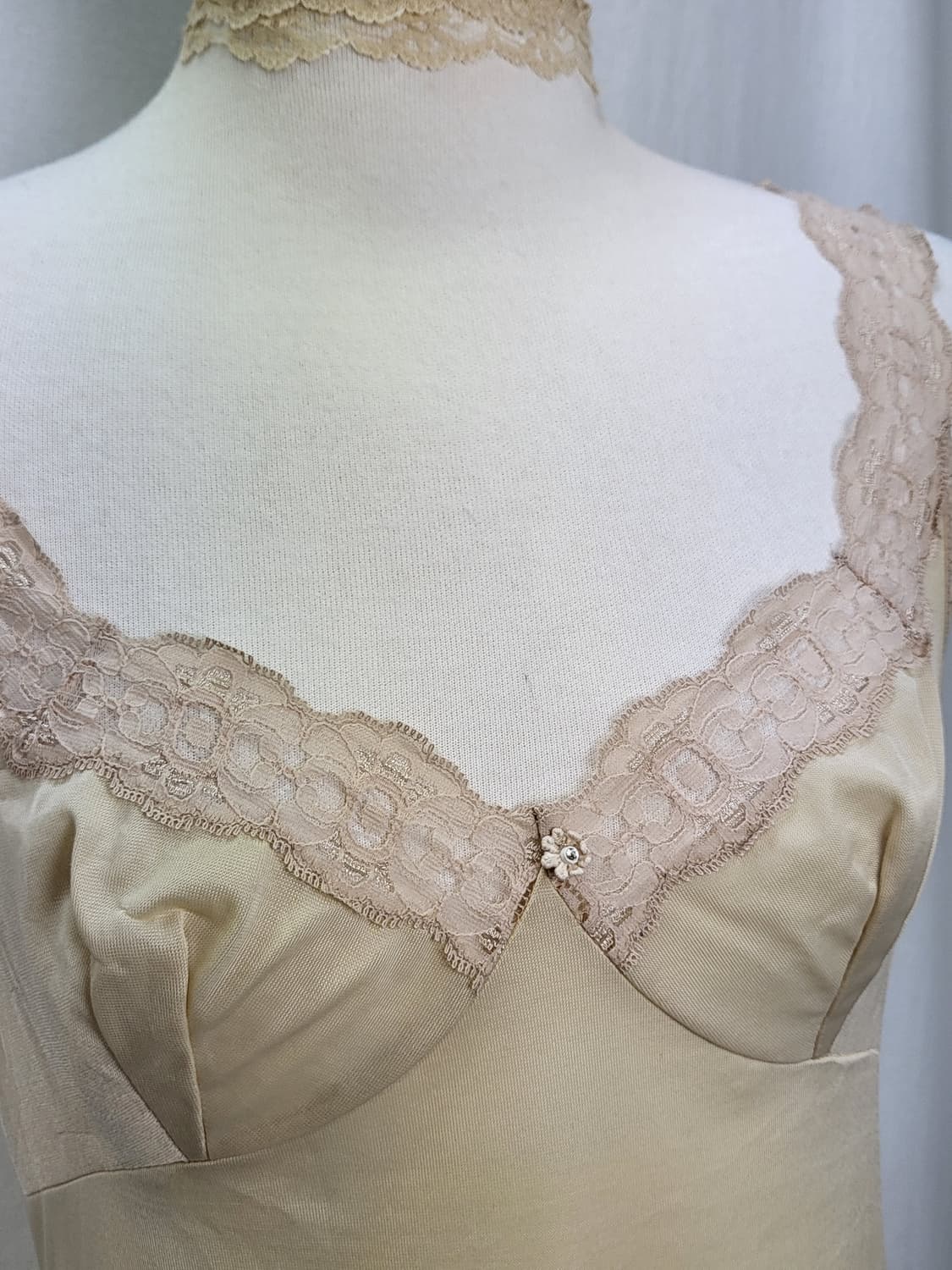 빈티지 샴페인 골드 슬립 원피스 상품이미지1