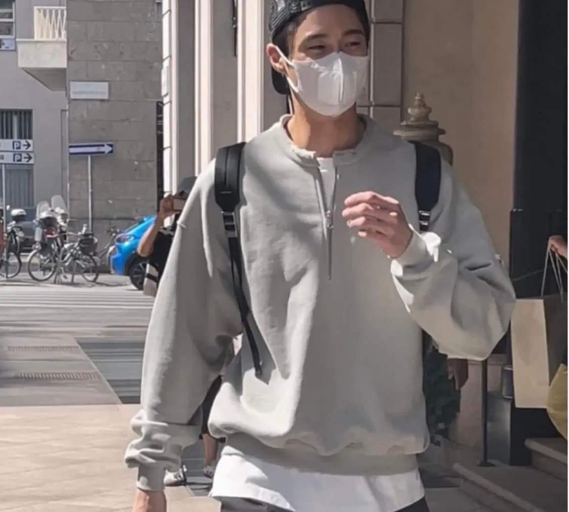 렉토 하프집업 카키 상품이미지2